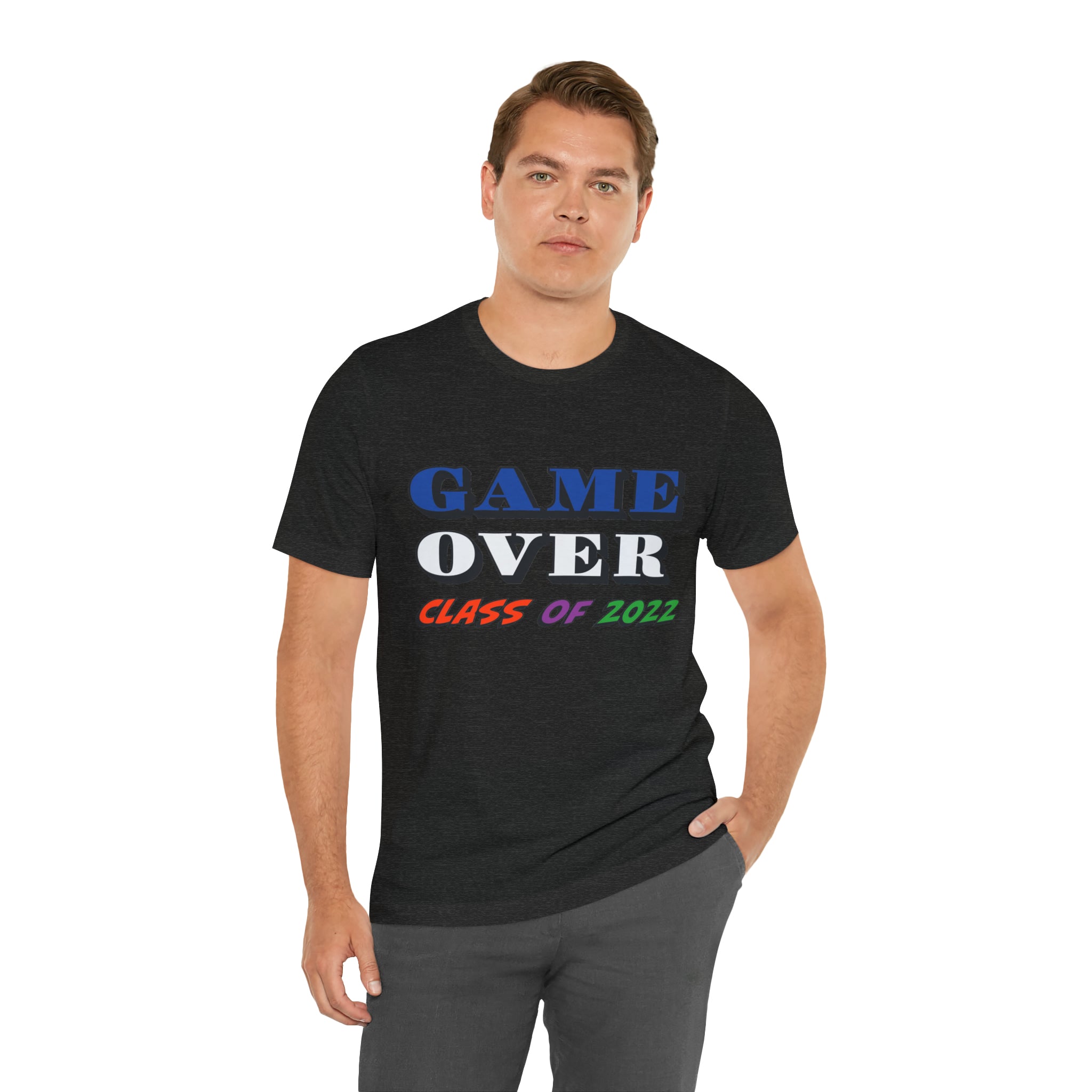 Game Over With Class Year Customizable- Unisex Jersey Short Sleeve Tee