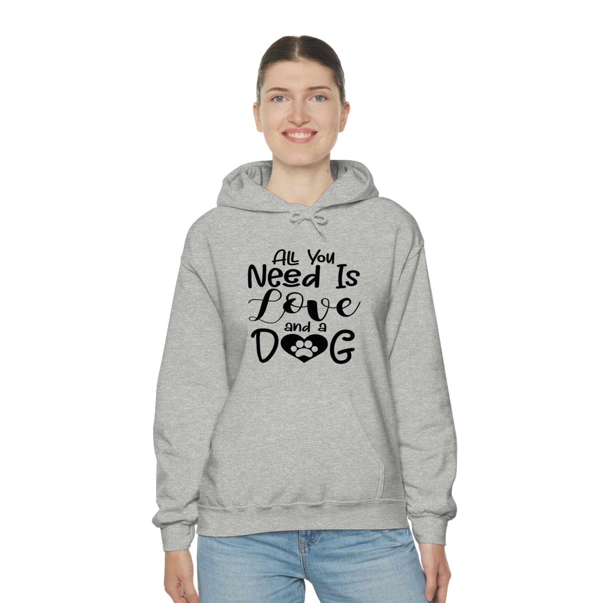 All You Need Is Love & A Dog - Unisex Heavy Blend™ Hooded Sweatshirt