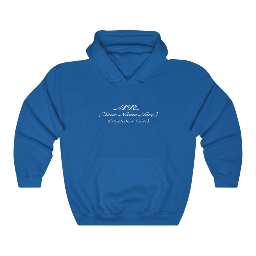 Mr. Established Wedding Date & Name Customizable - Unisex Heavy Blend™ Hooded Sweatshirt