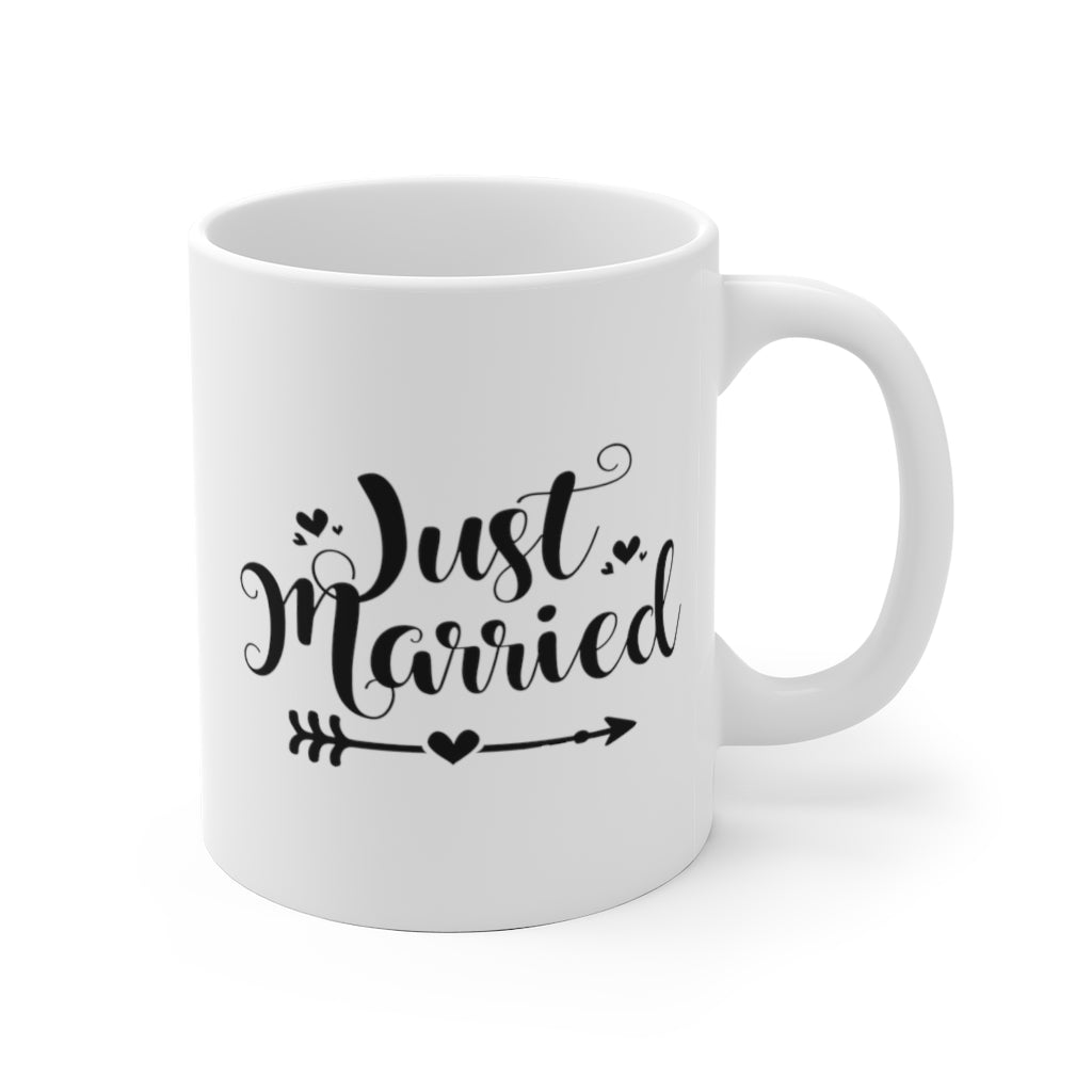 Just Married - White Ceramic Mug 2 sizes Available