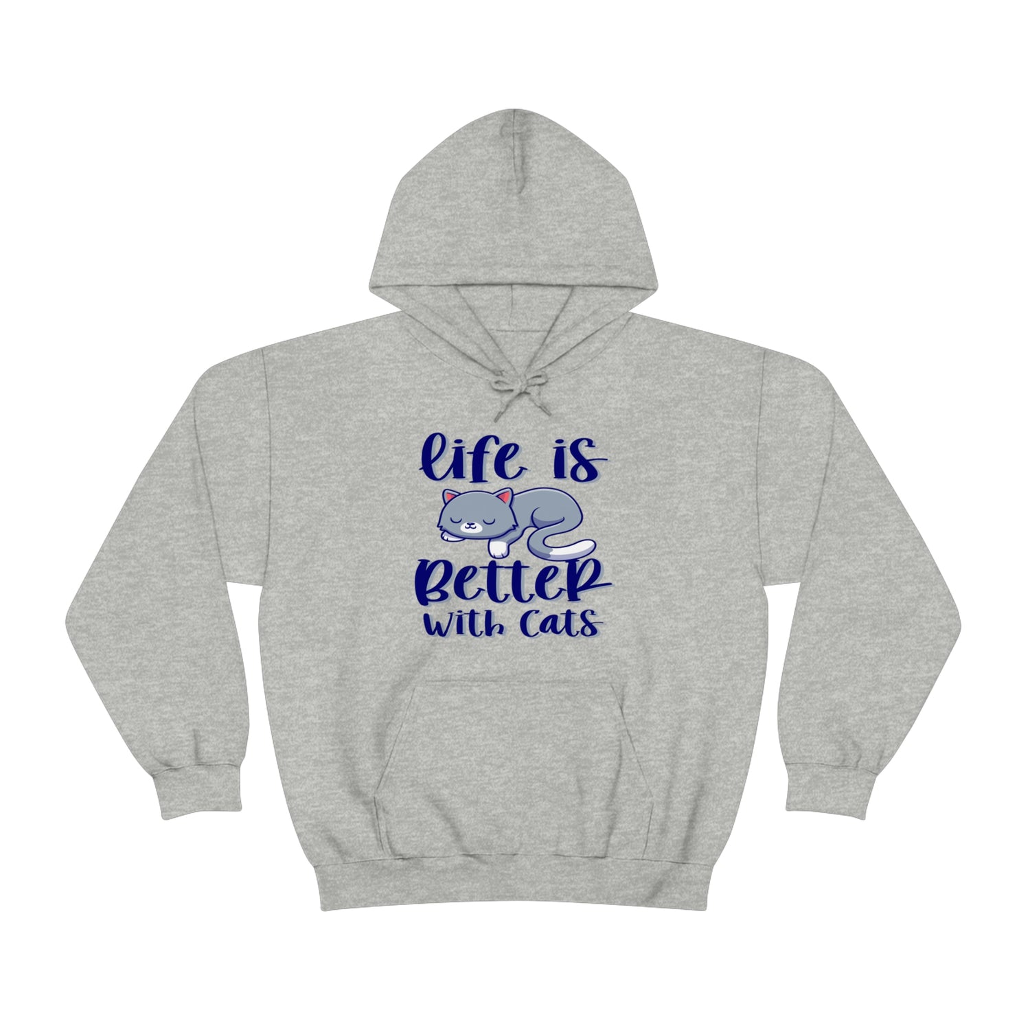 Life Is Better With Cats - Unisex Heavy Blend™ Hooded Sweatshirt