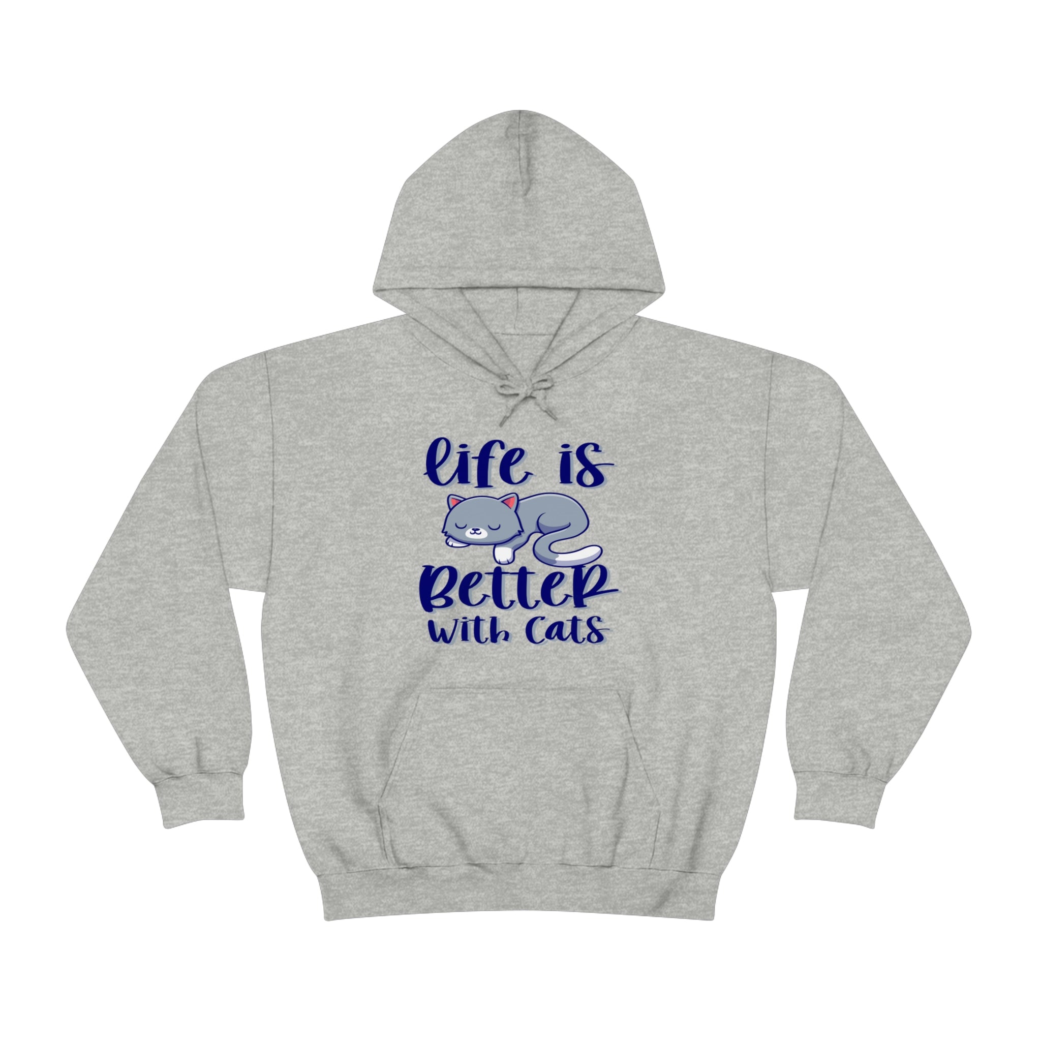 Life Is Better With Cats - Unisex Heavy Blend™ Hooded Sweatshirt