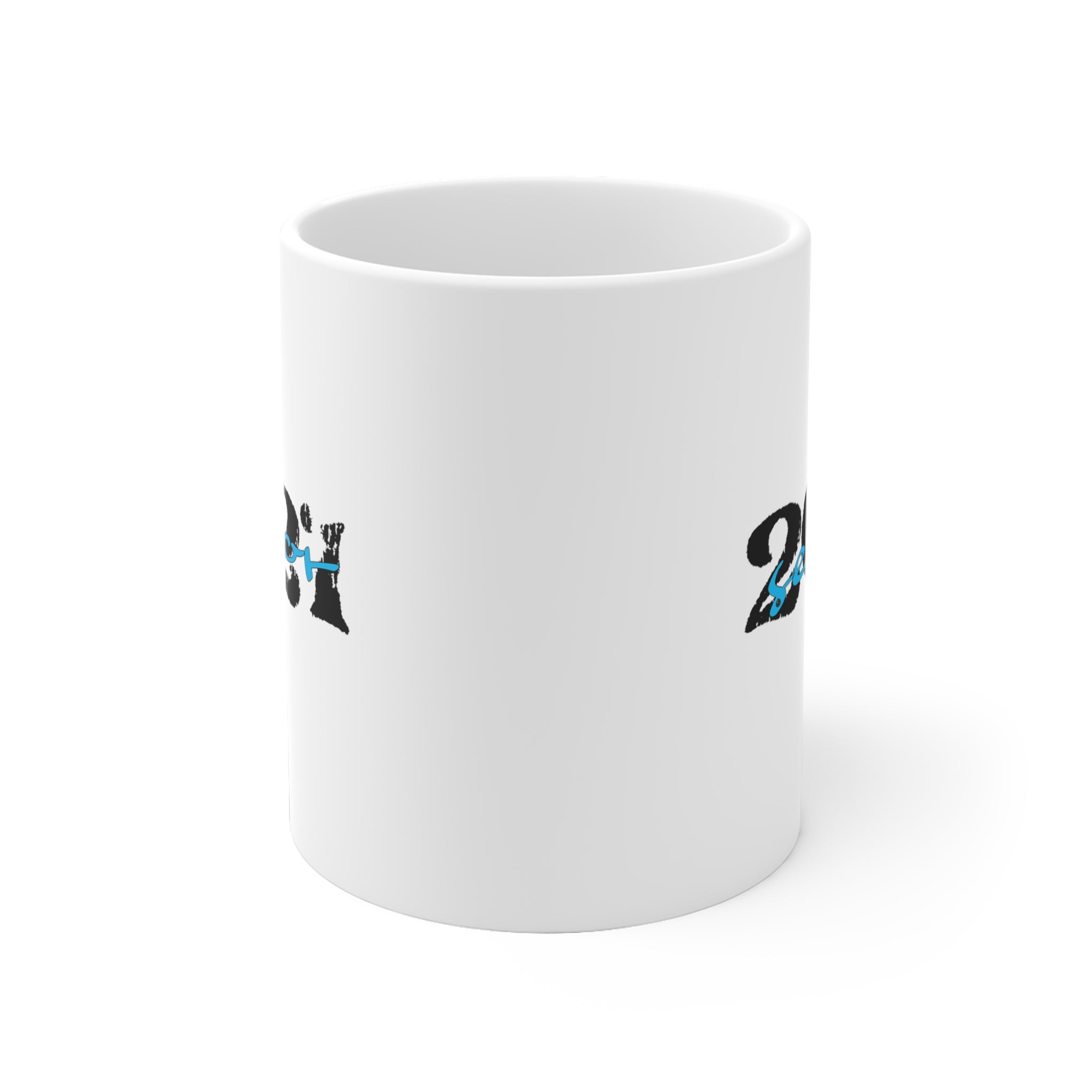 Senior With Class Year Customizable - White Ceramic Mug 2 sizes Available