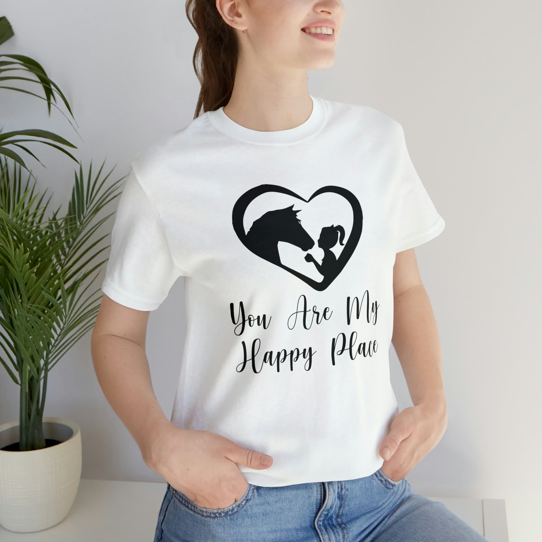 You Are My Happy Place - Unisex Jersey Short Sleeve Tee