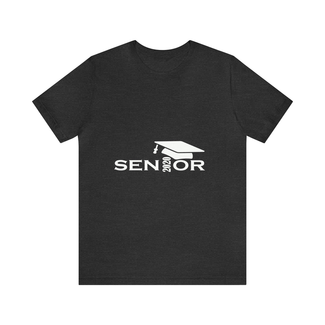 Senior Cap With Class Year Customizable - Unisex Jersey Short Sleeve Tee