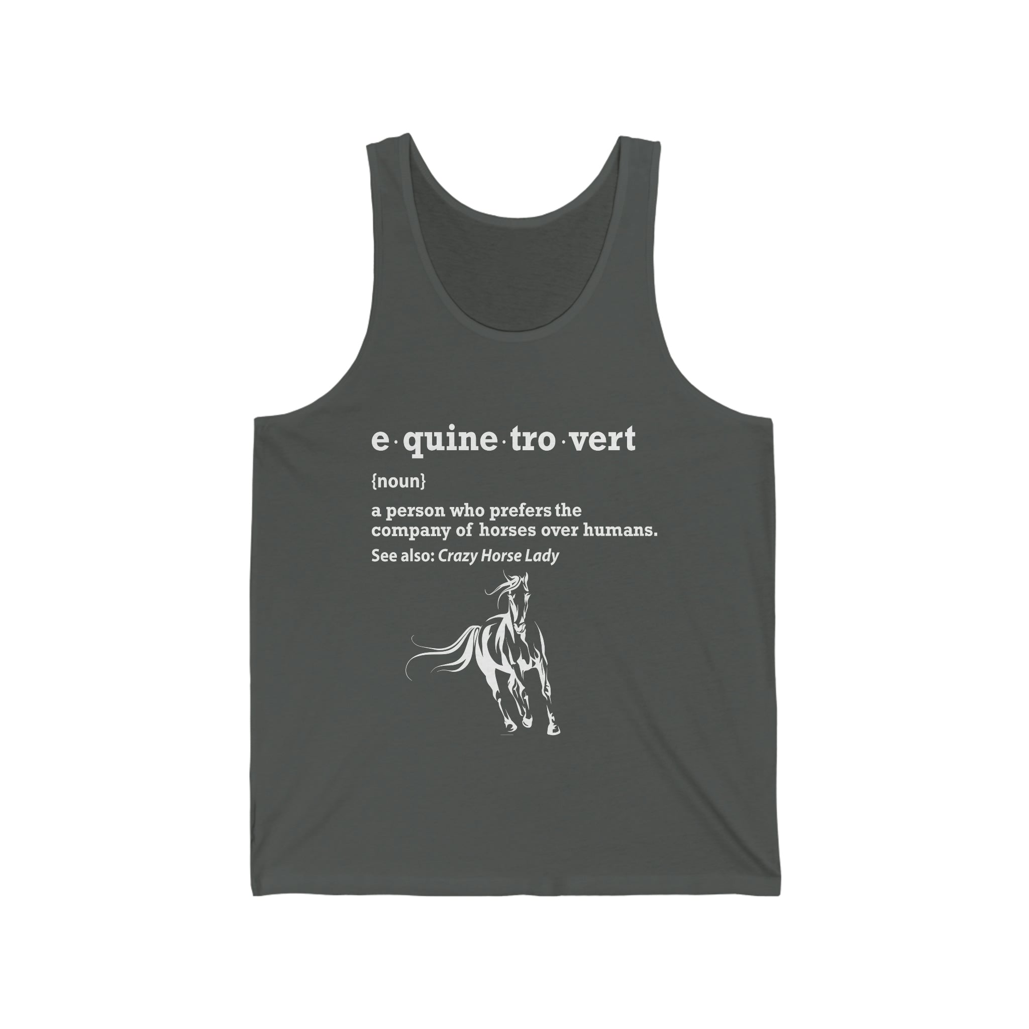 Equinetrovert Definition - Unisex Jersey Tank Top