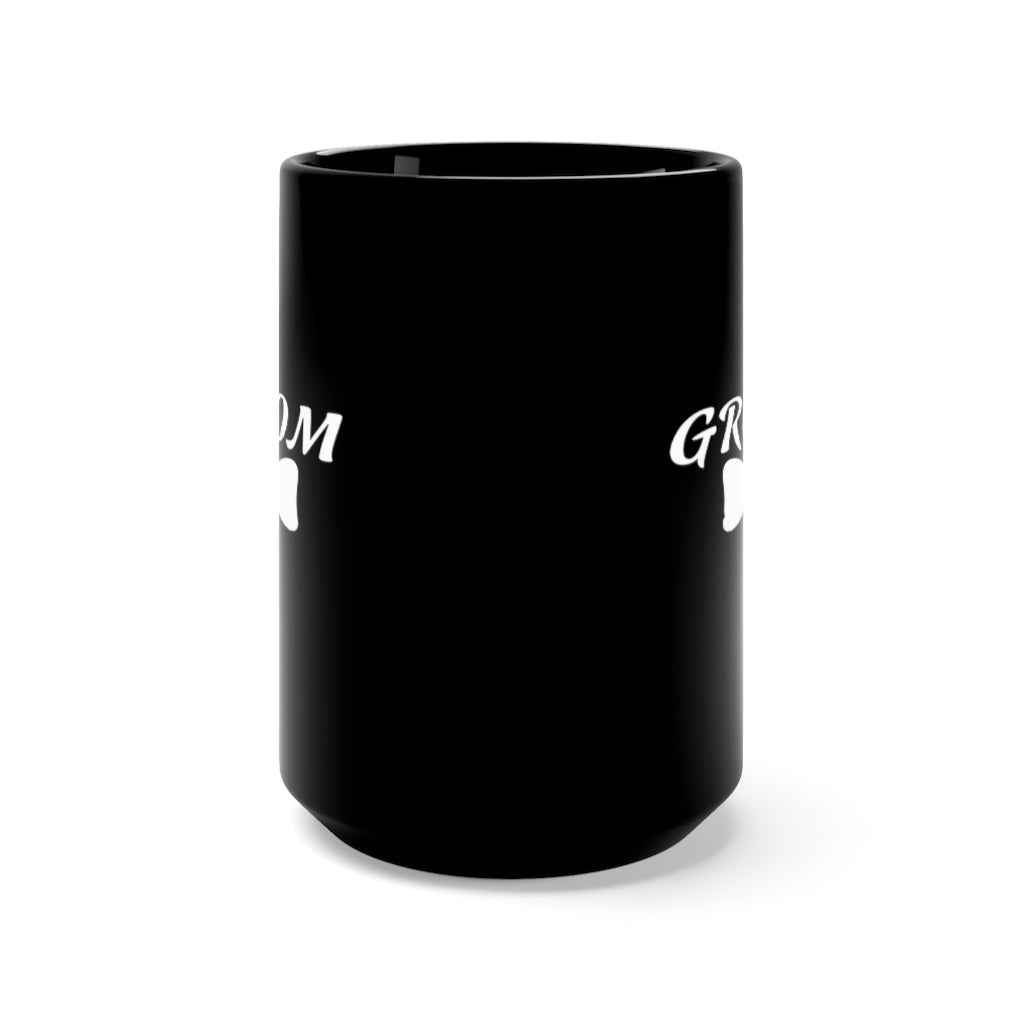 Groom - Large 15oz Black Mug