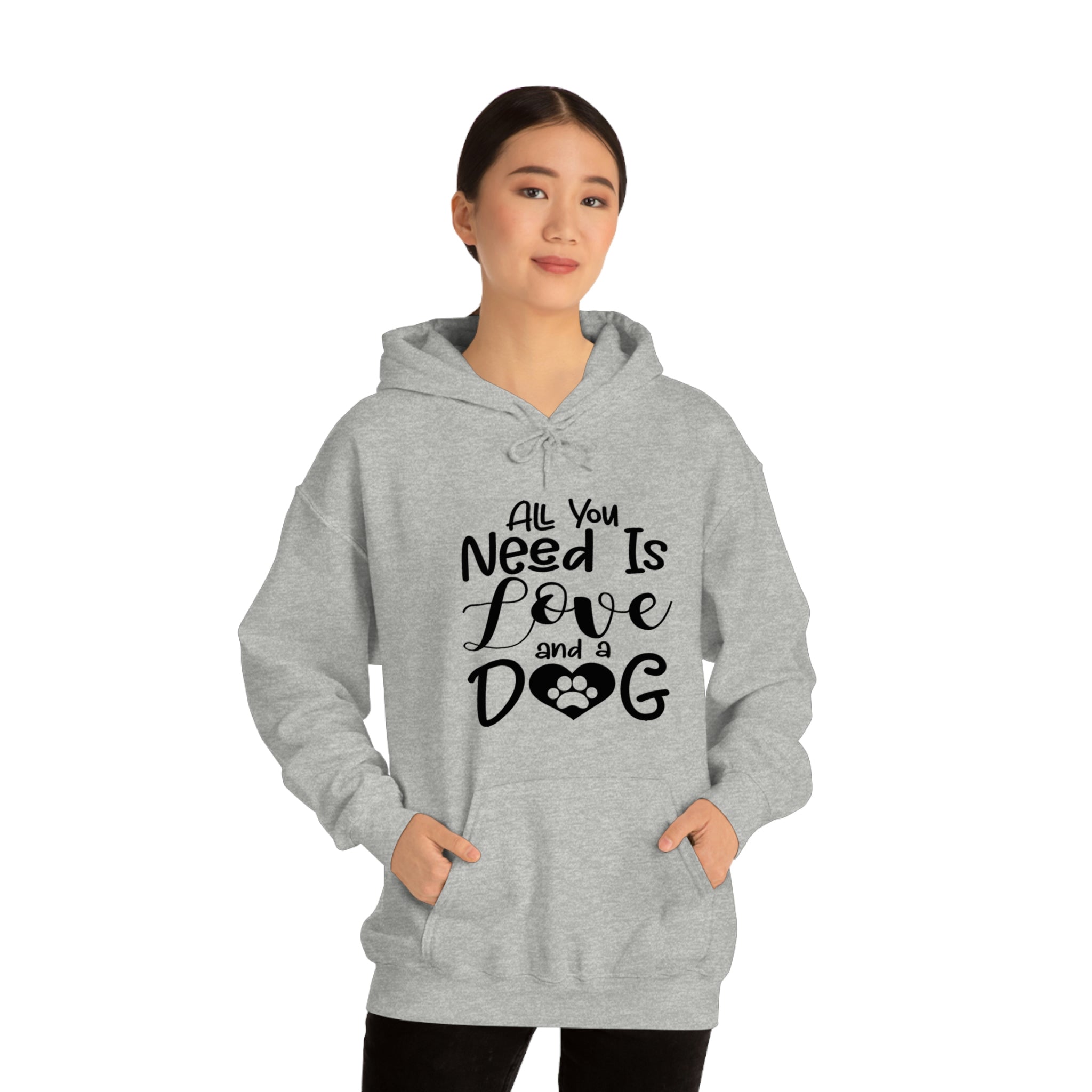 All You Need Is Love & A Dog - Unisex Heavy Blend™ Hooded Sweatshirt