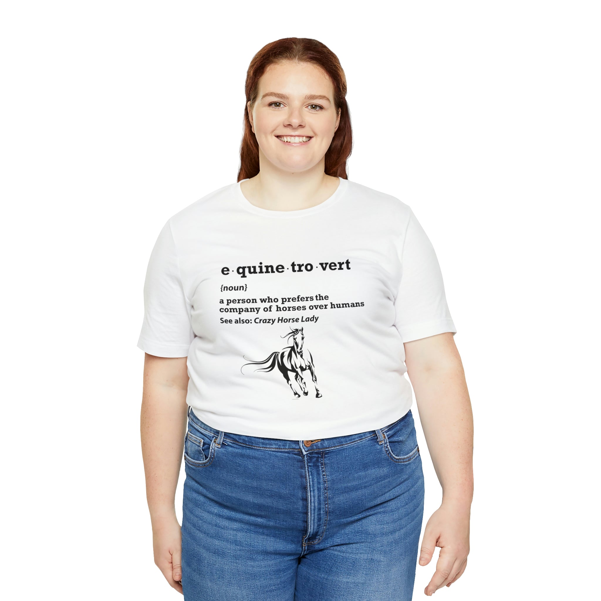 Equinetrovert Definition - Unisex Jersey Short Sleeve Tee