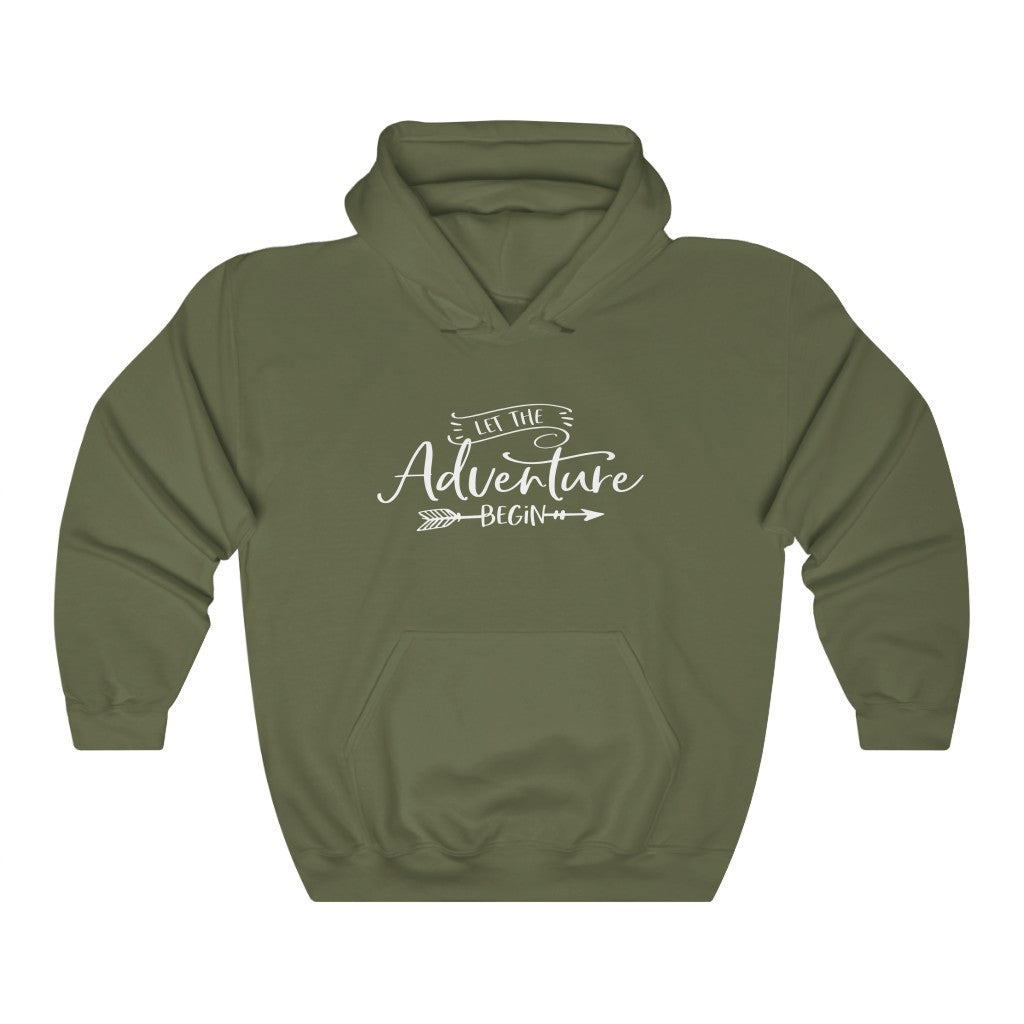 Let The Adventure Begin - Unisex Heavy Blend™ Hooded Sweatshirt