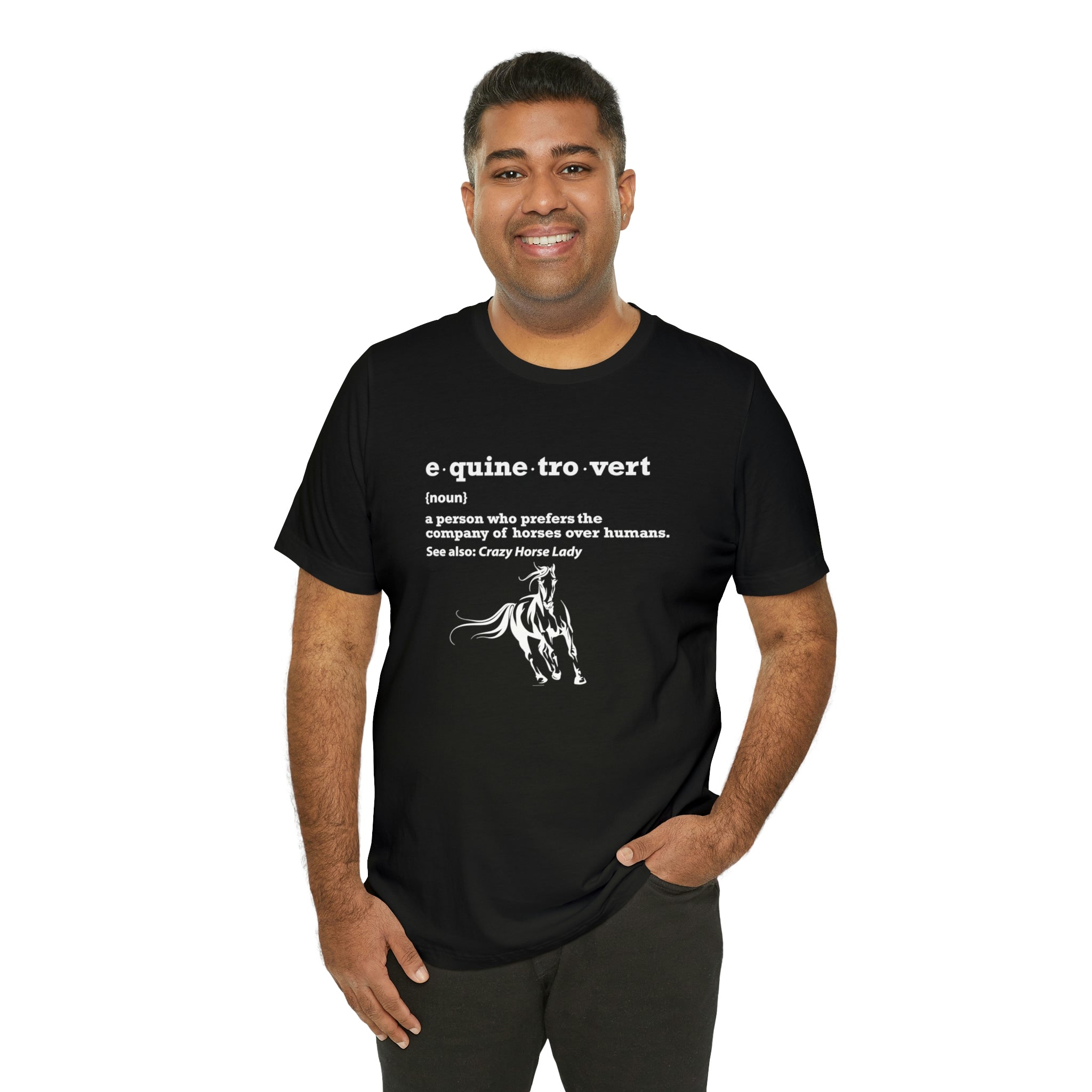 Equinetrovert Definition - Unisex Jersey Short Sleeve Tee