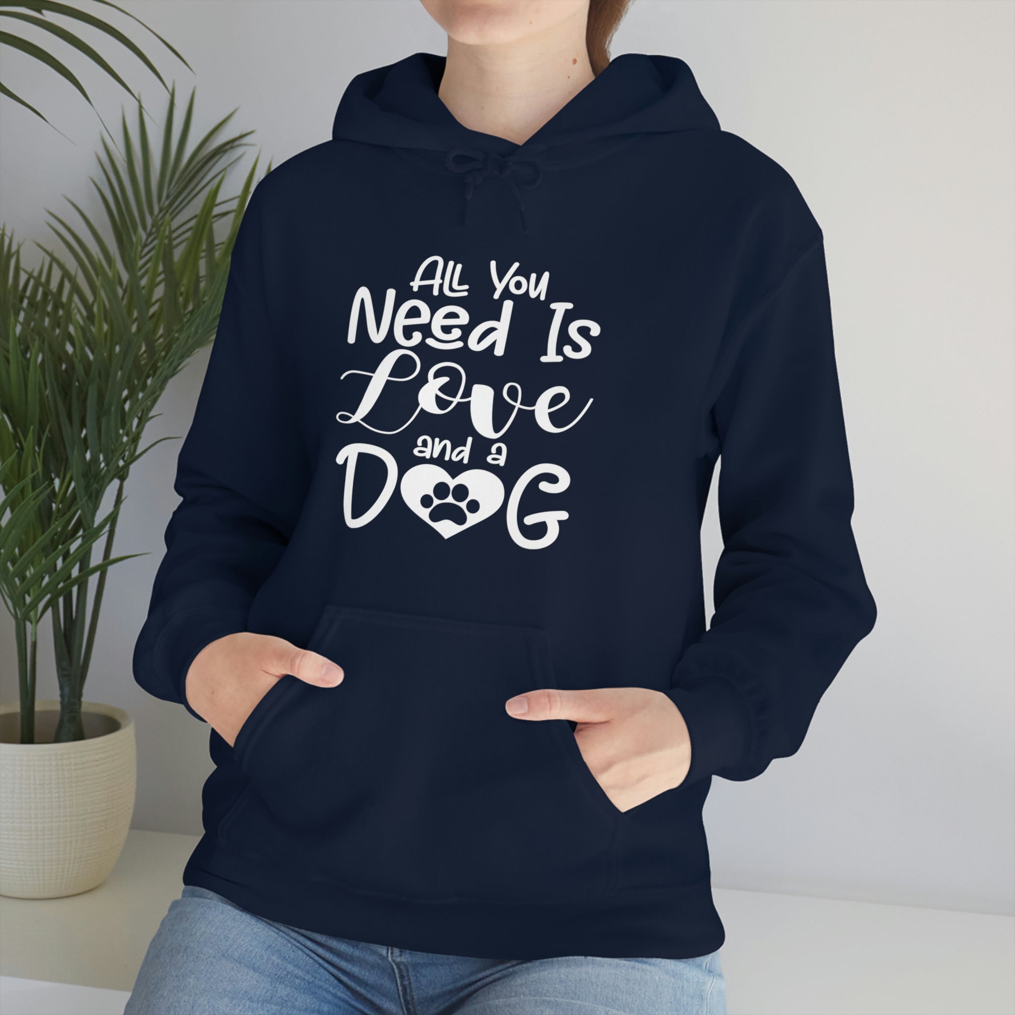 All You Need Is Love & A Dog - Unisex Heavy Blend™ Hooded Sweatshirt