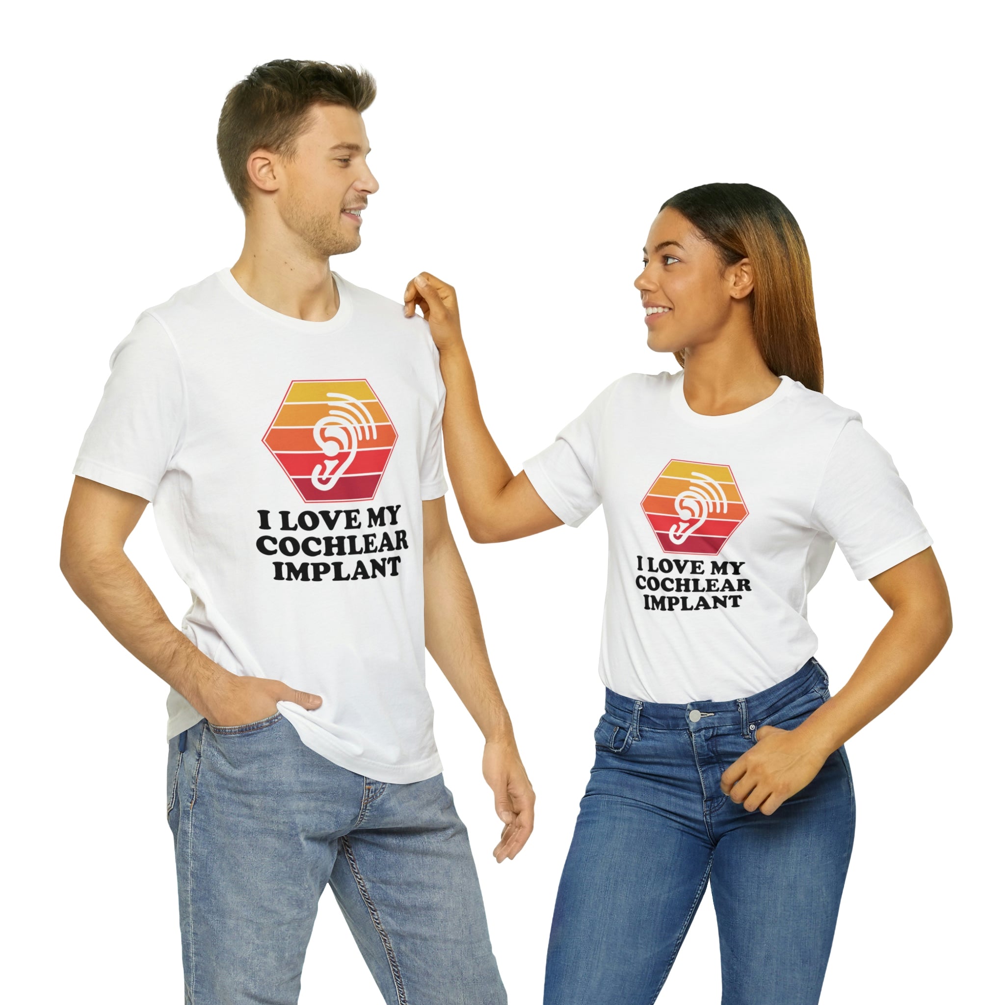I Love My Cochlear Implant - Unisex Jersey Short Sleeve Tee