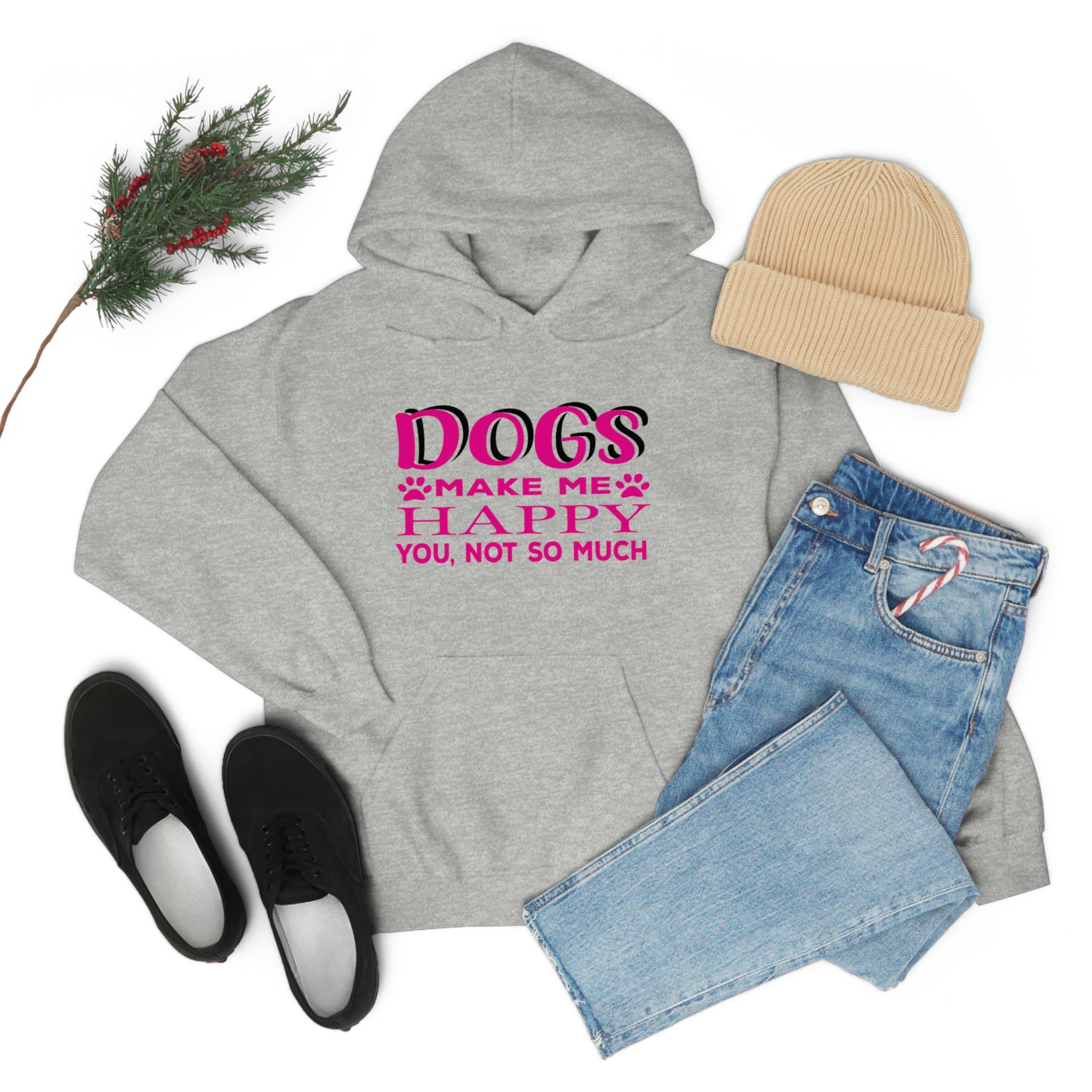 Dogs Make Me Happy You Not So Much - Unisex Heavy Blend™ Hooded Sweatshirt