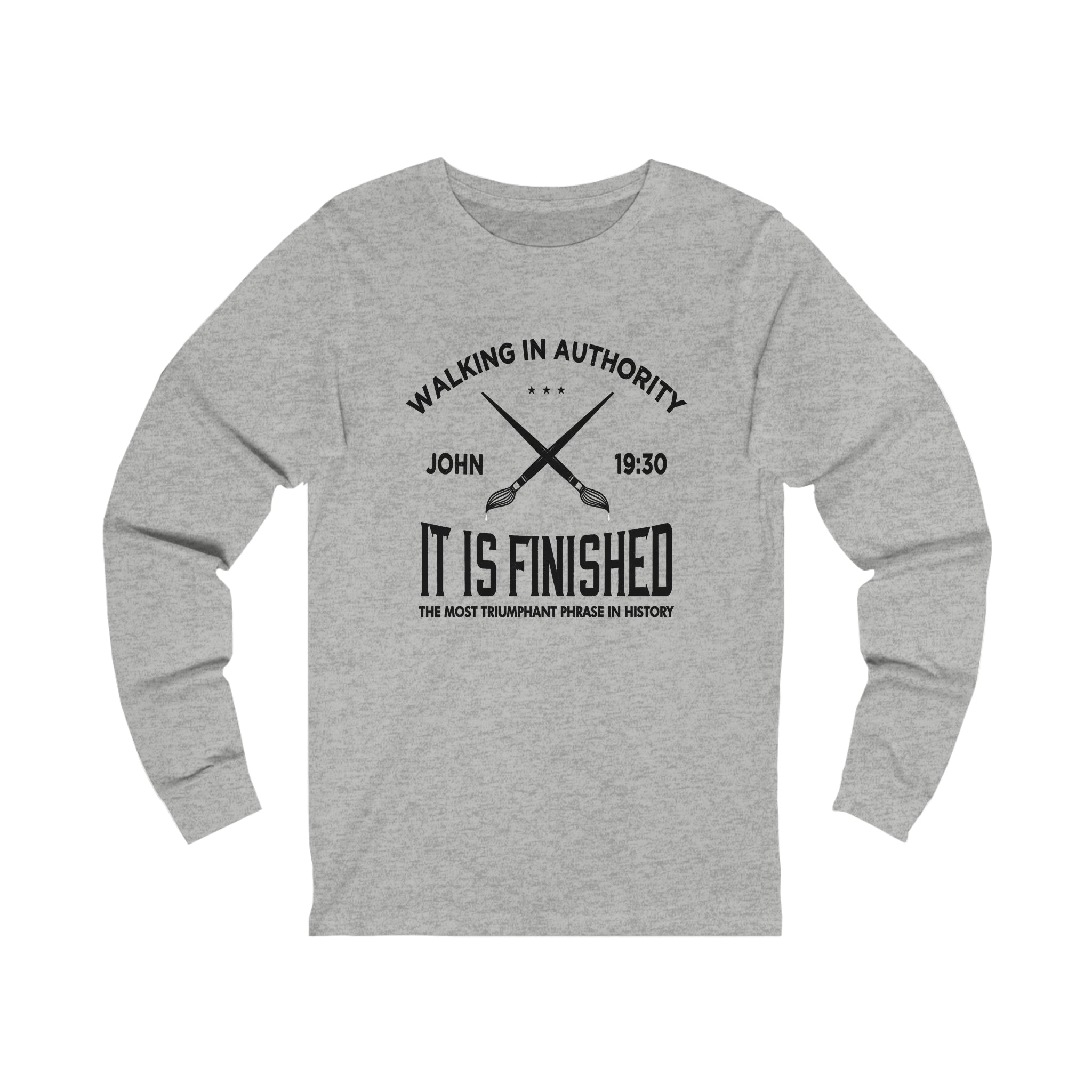 John 19:30 It Is Finished - Unisex Jersey Long Sleeve Tee