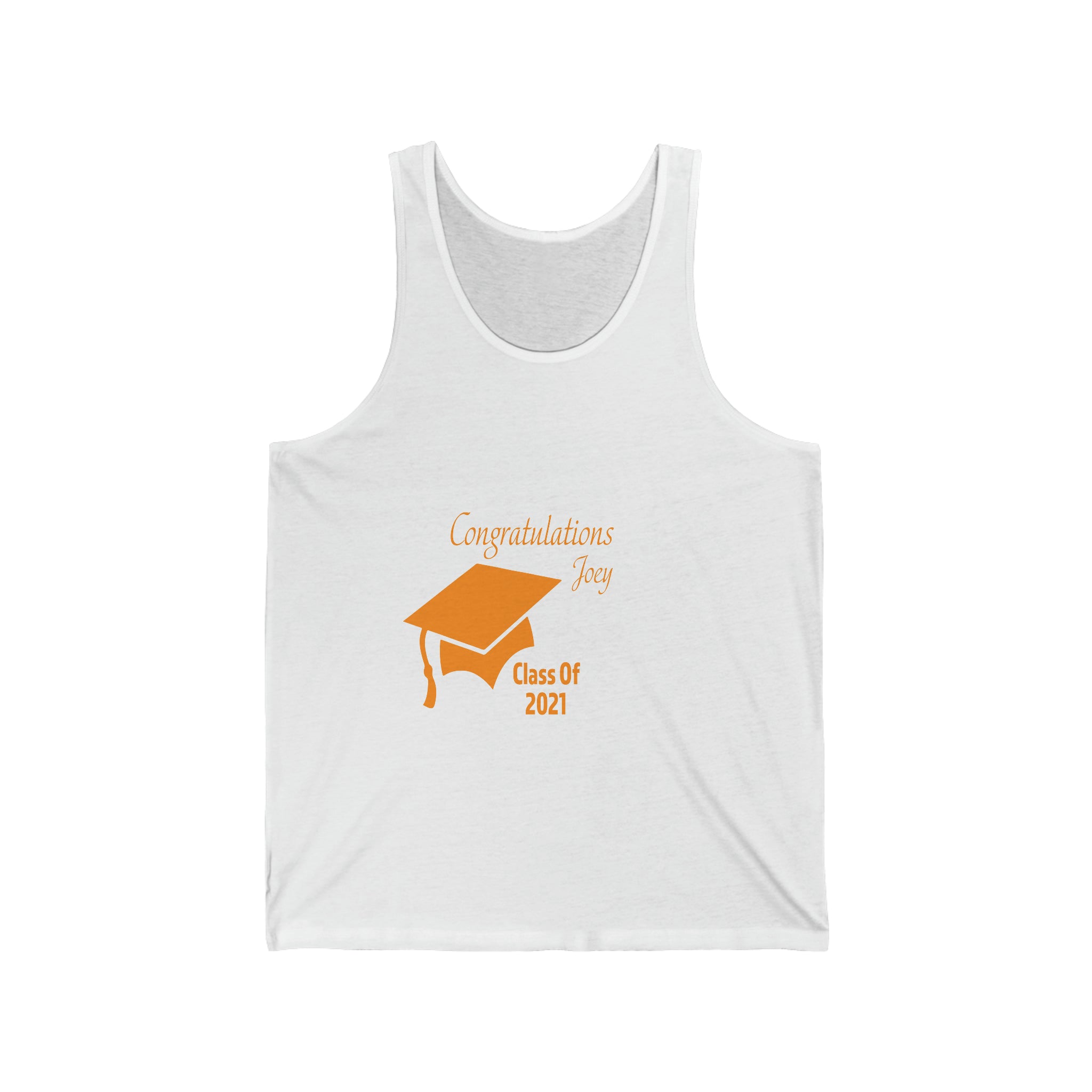 Congratulations With Year & Name Customizable - Unisex Jersey Tank Top
