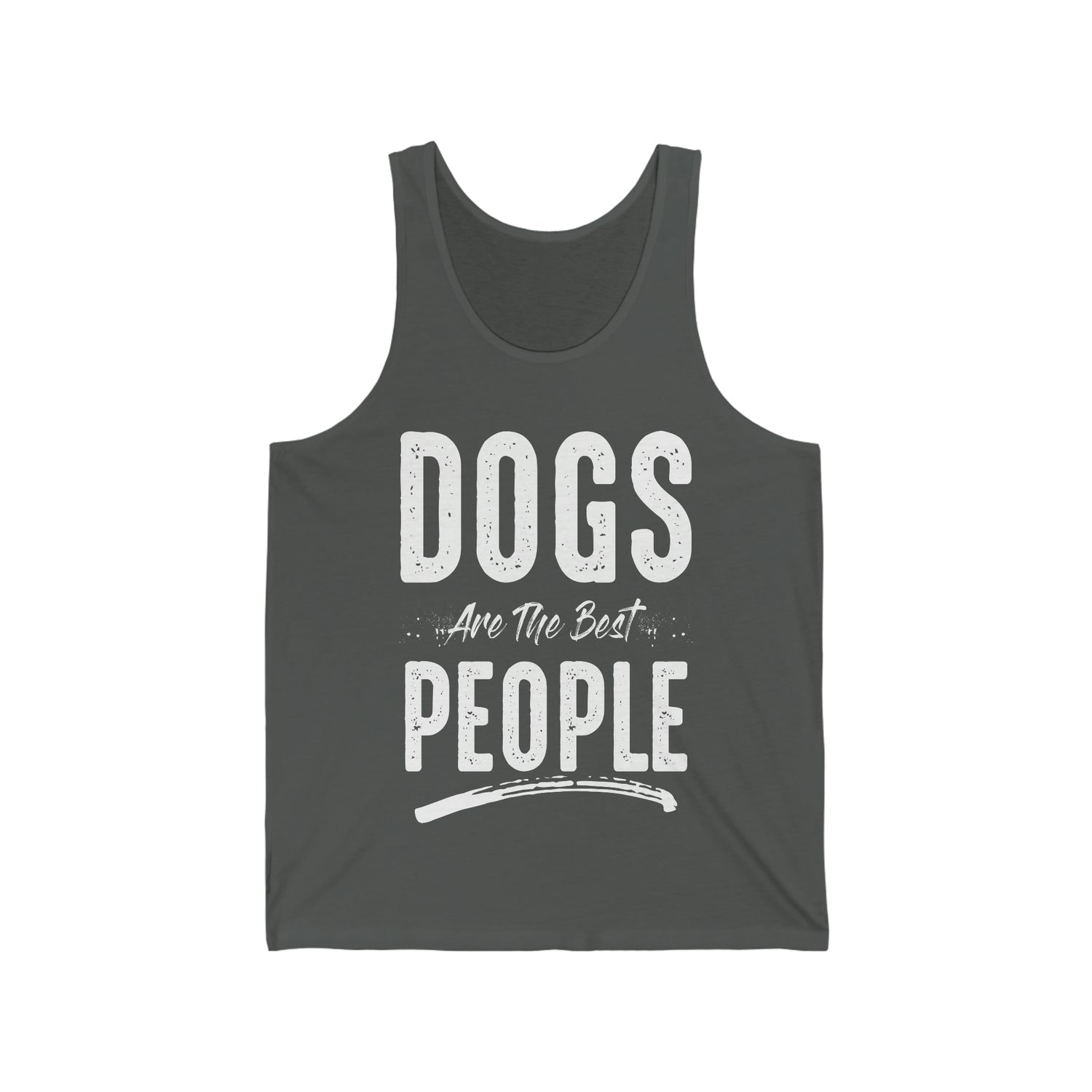 Dogs Are The Best People - Unisex Jersey Tank Top