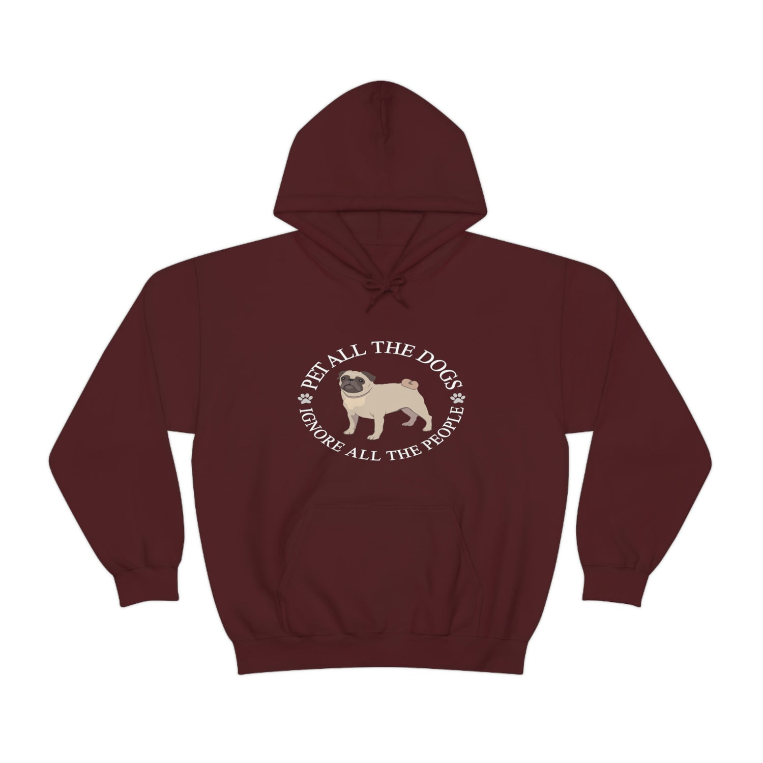 Pet All The Dogs Ignore All The People - Unisex Heavy Blend™ Hooded Sweatshirt