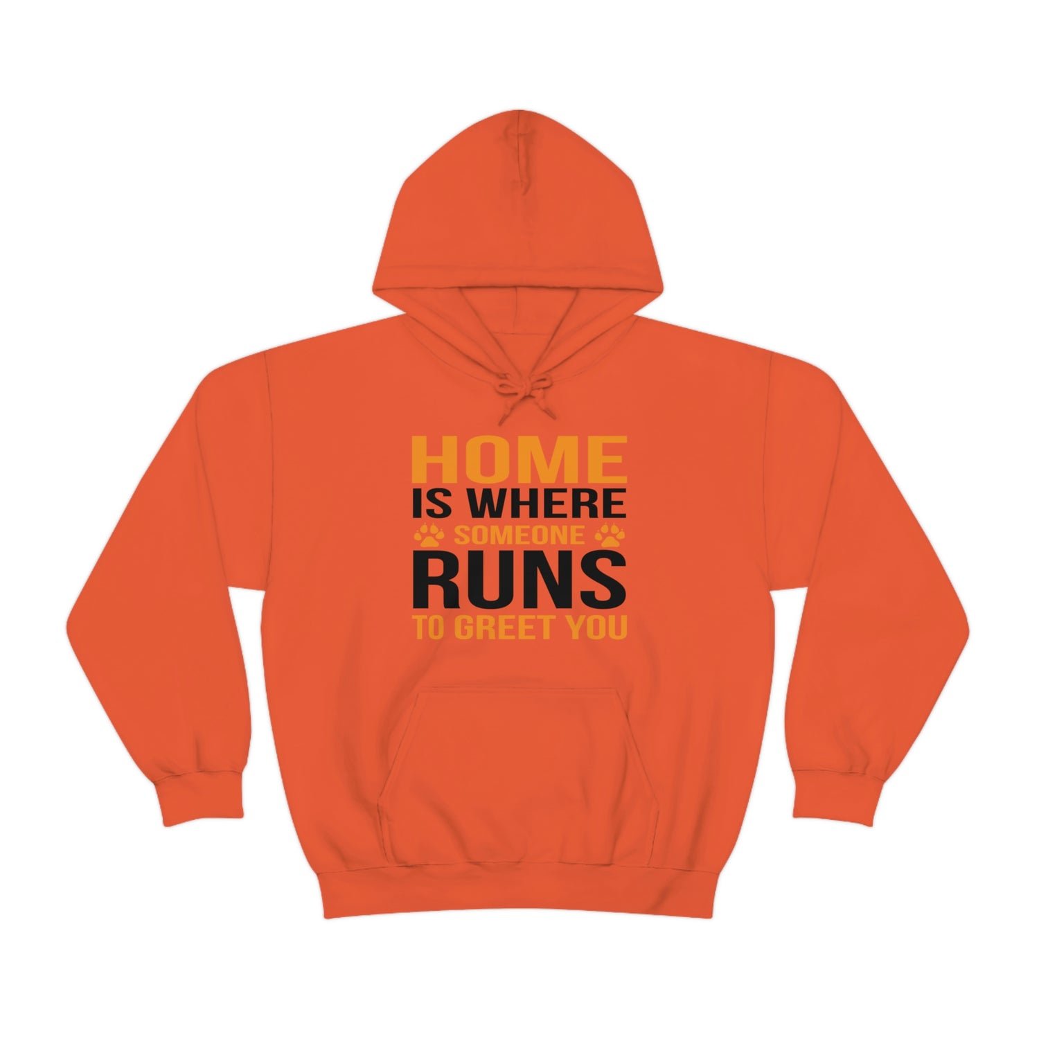 Home Is Where Someone Runs To Greet You - Unisex Heavy Blend™ Hooded Sweatshirt