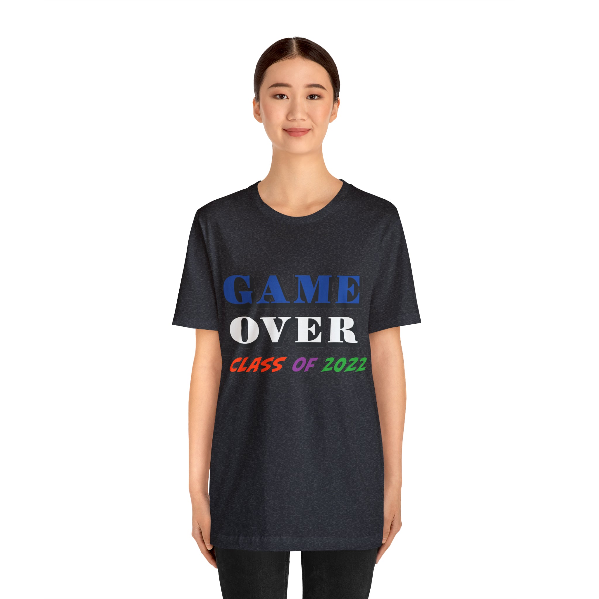 Game Over With Class Year Customizable- Unisex Jersey Short Sleeve Tee