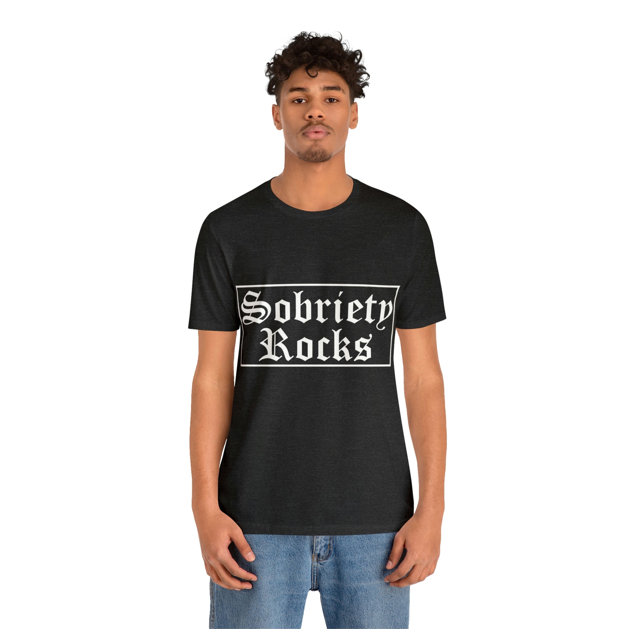 Sobriety Rocks - Unisex Jersey Short Sleeve Tee