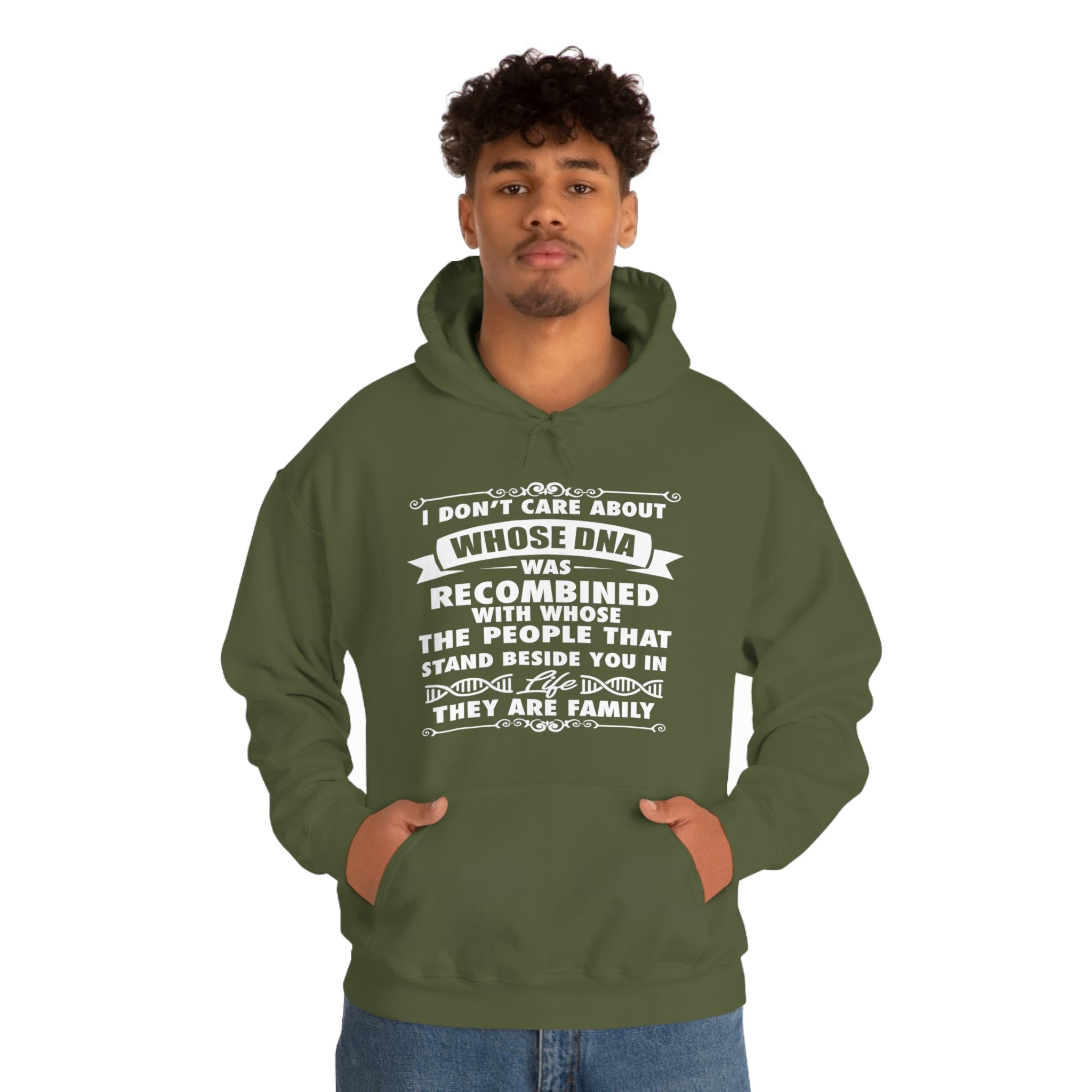 People That Stand Beside You Are Family - Unisex Heavy Blend™ Hooded Sweatshirt