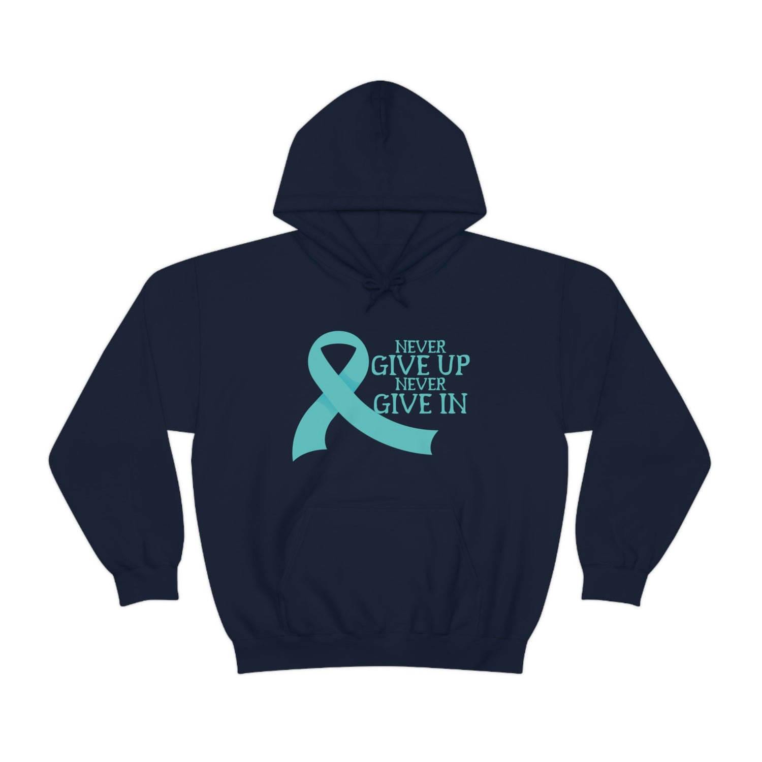 Never Give Up Never Give In - Unisex Heavy Blend™ Hooded Sweatshirt