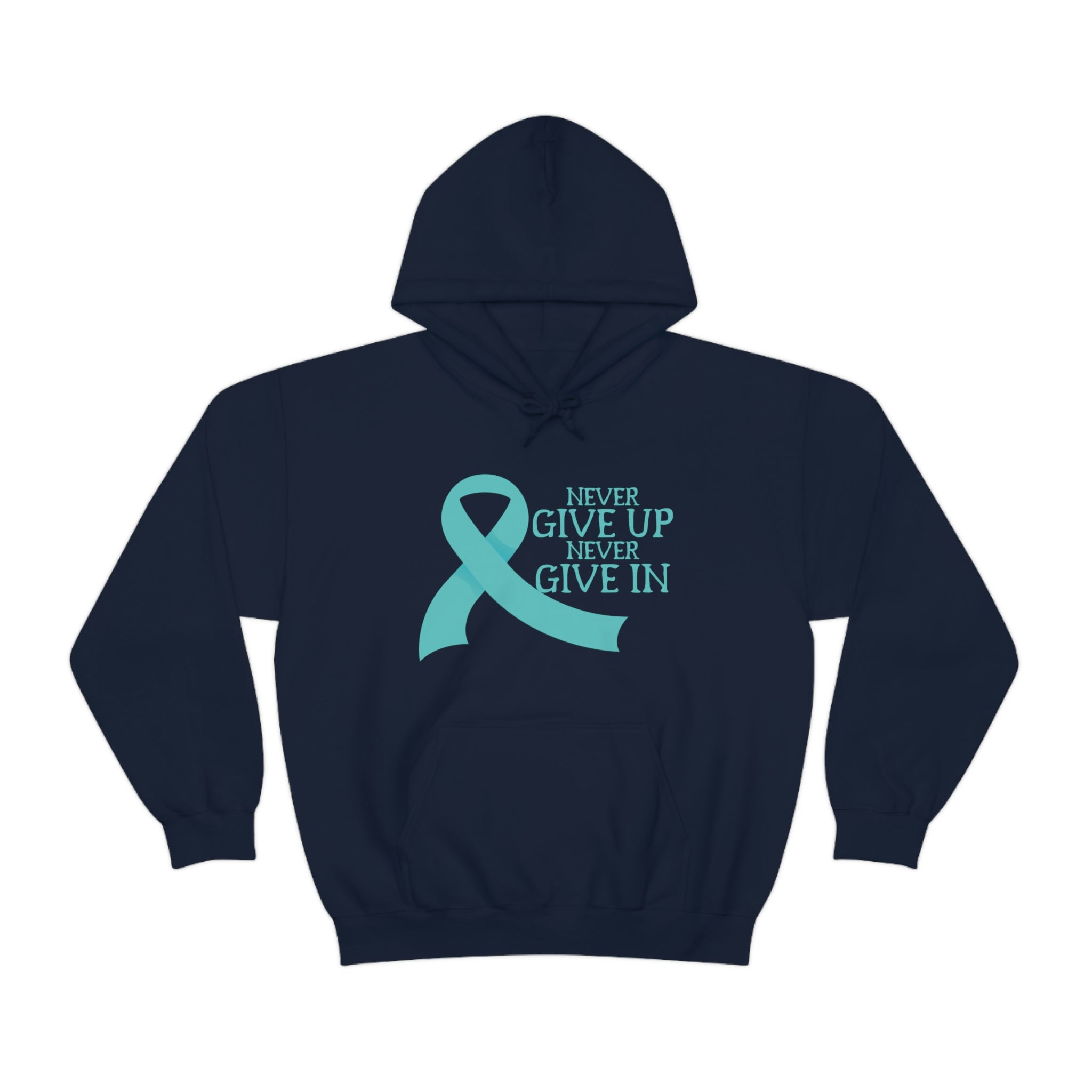 Never Give Up Never Give In - Unisex Heavy Blend™ Hooded Sweatshirt