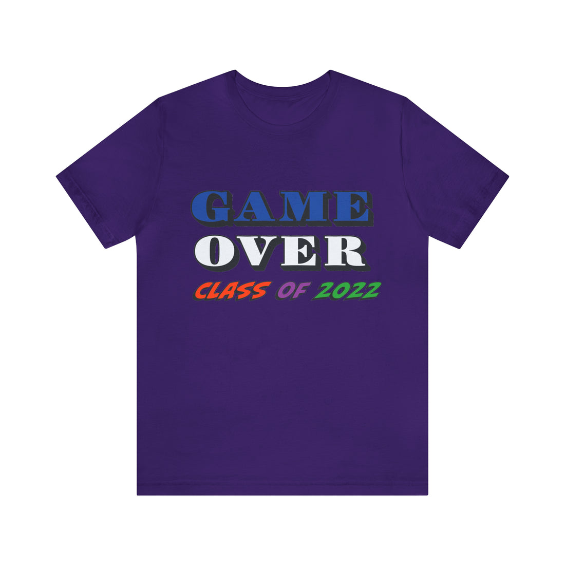 Game Over With Class Year Customizable- Unisex Jersey Short Sleeve Tee