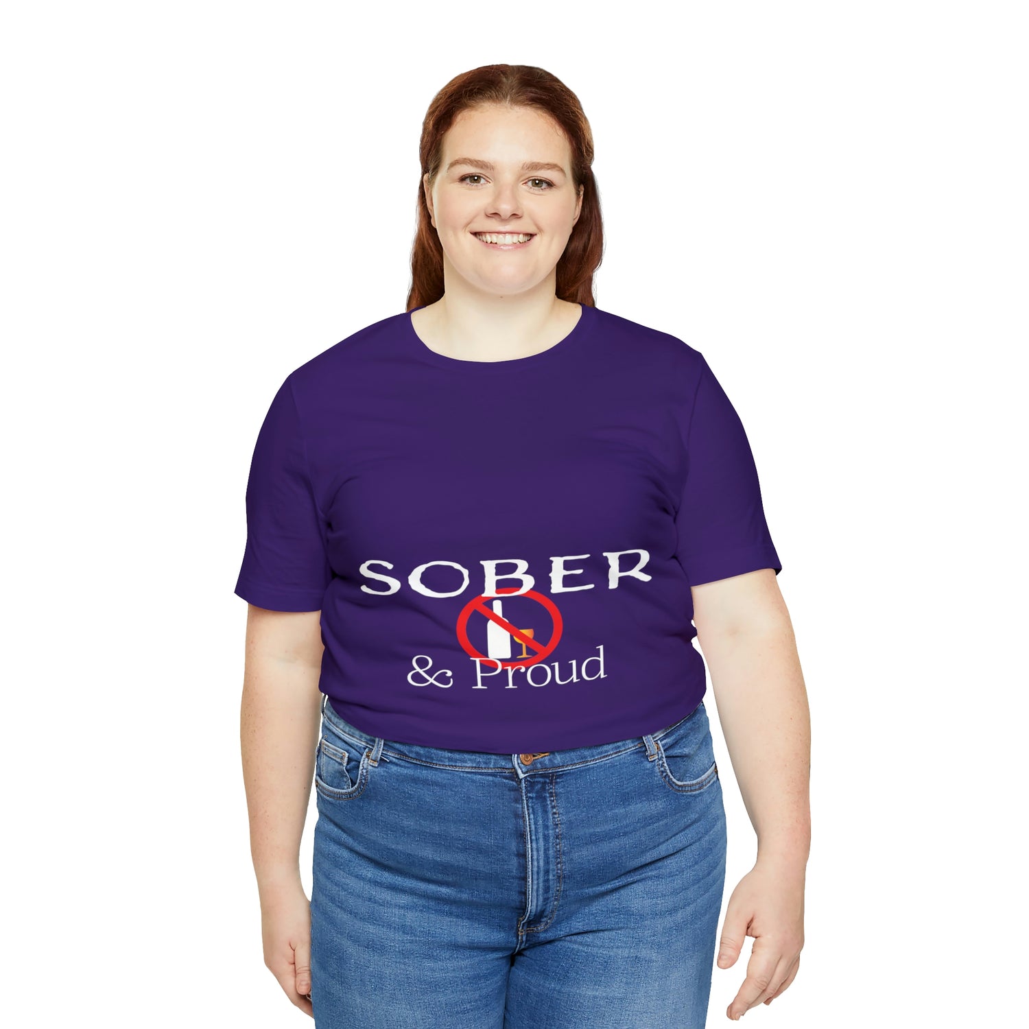 Sober & Proud - Unisex Jersey Short Sleeve Tee