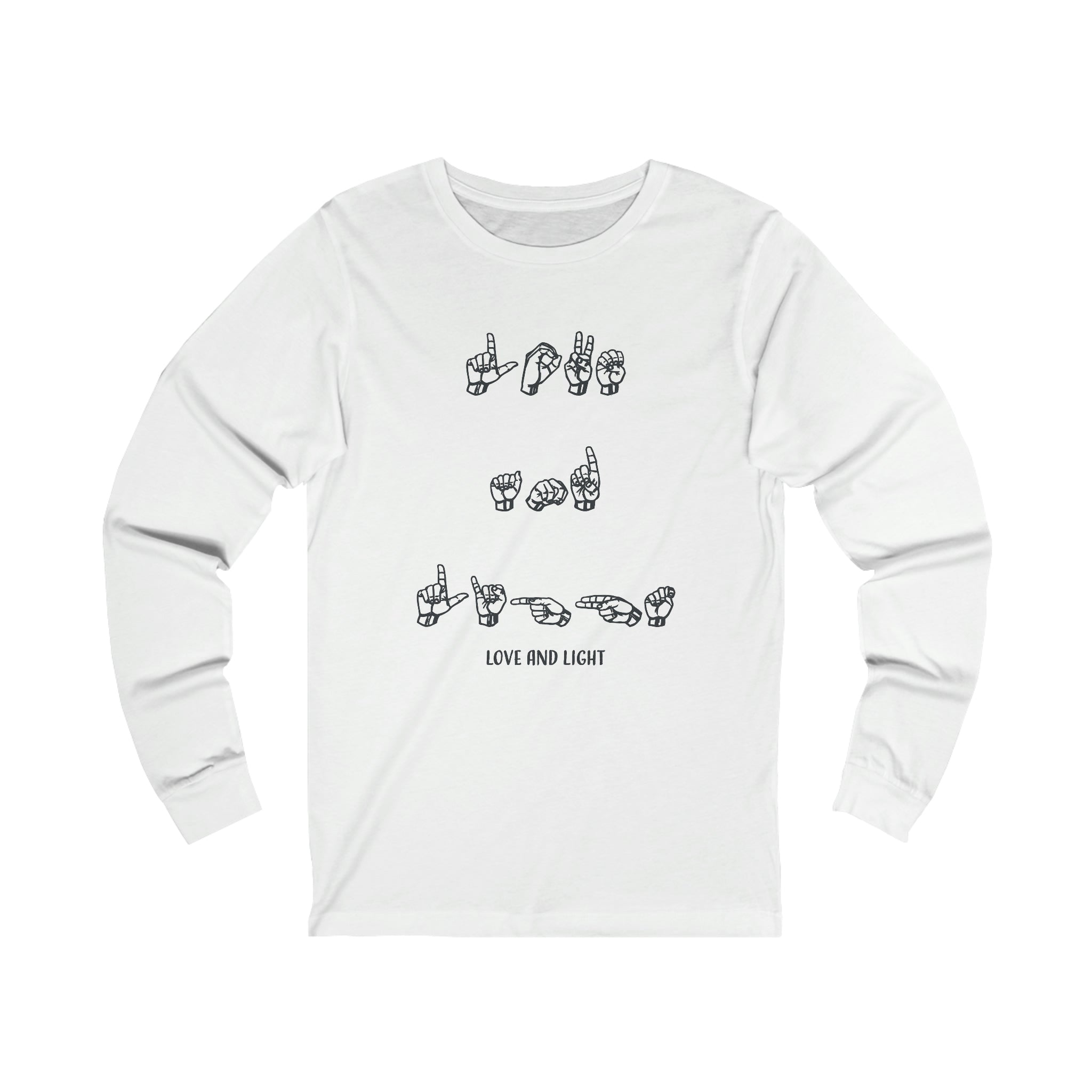 ASL - Love & Light - Unisex Jersey Long Sleeve Tee