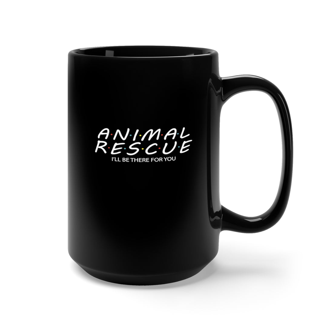 Animal Rescue - Large 15oz Black Mug