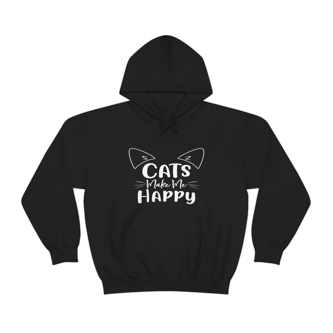 Cats Make Me Happy - Unisex Heavy Blend™ Hooded Sweatshirt