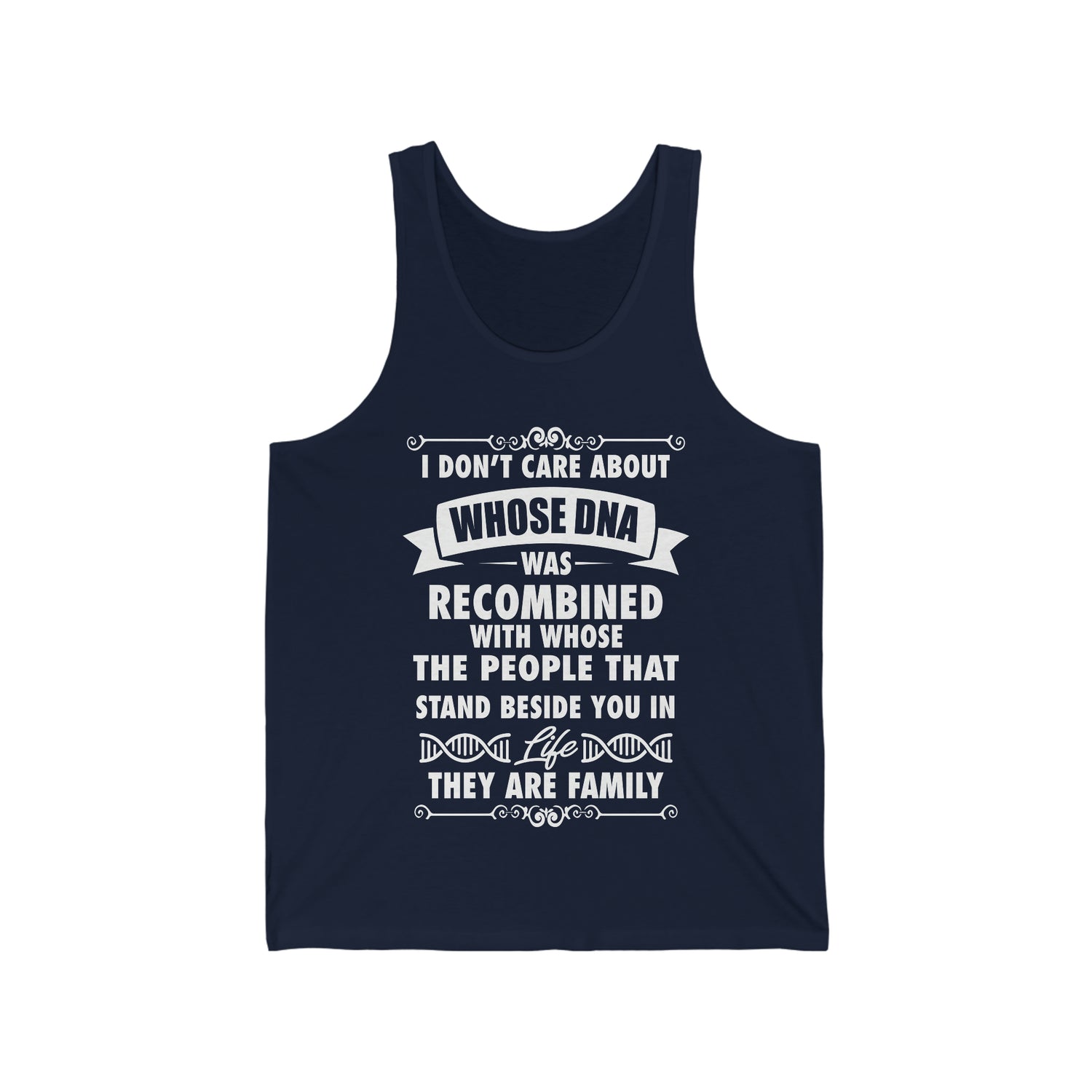 People That Stand Beside You Are Family - Unisex Jersey Tank Top