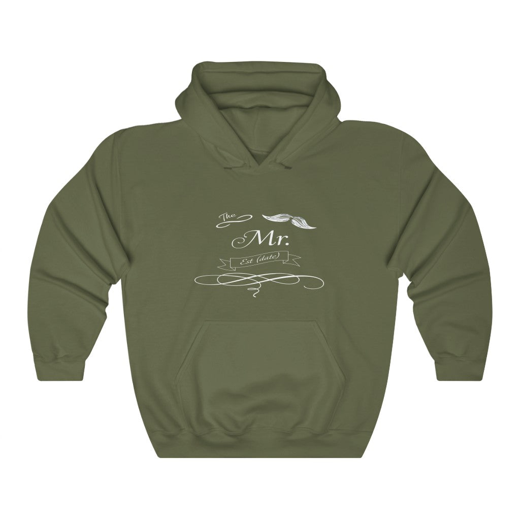 The Mr. Established Wedding Date Customizable - Unisex Heavy Blend™ Hooded Sweatshirt