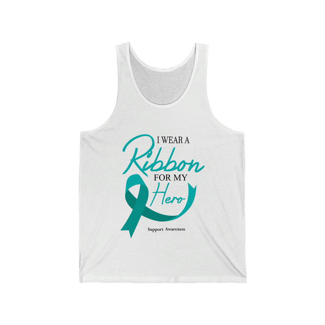 I Wear A Ribbon For My Hero - Unisex Jersey Tank Top