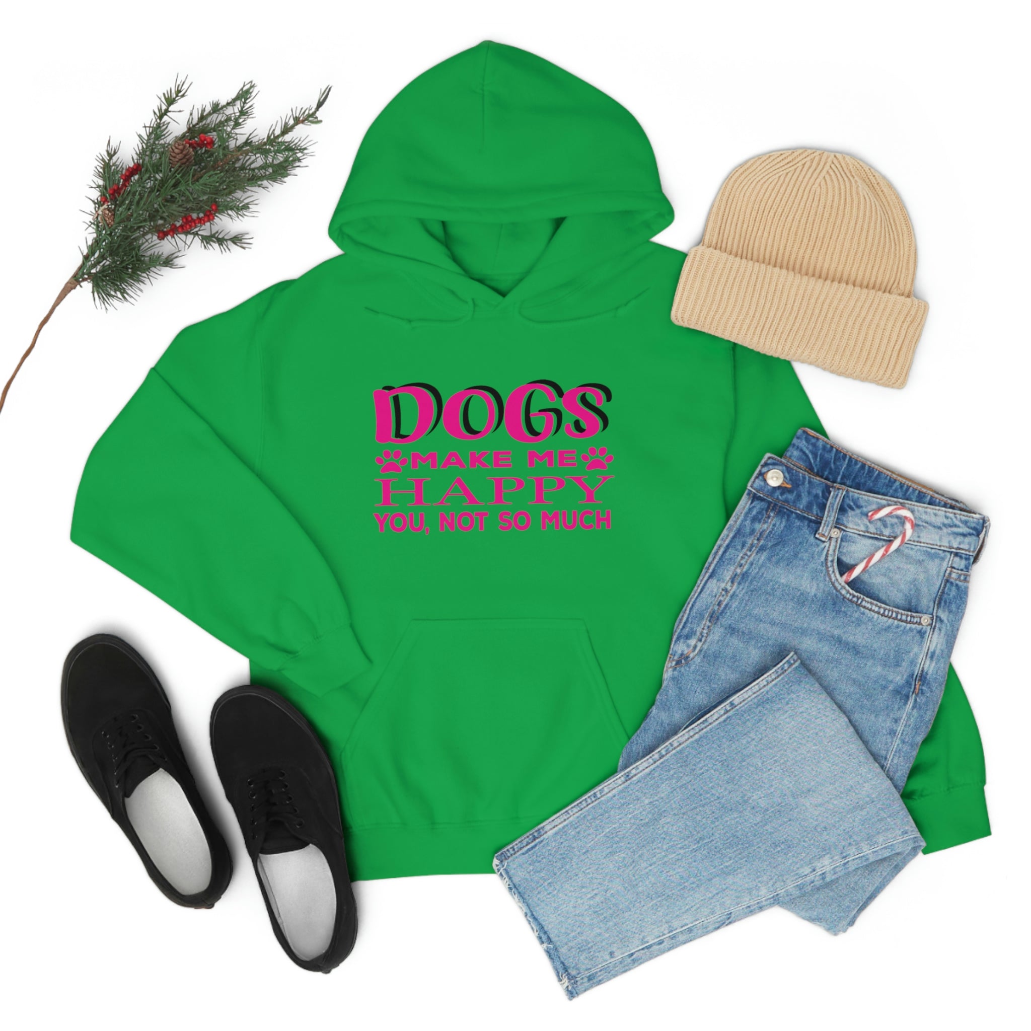 Dogs Make Me Happy You Not So Much - Unisex Heavy Blend™ Hooded Sweatshirt