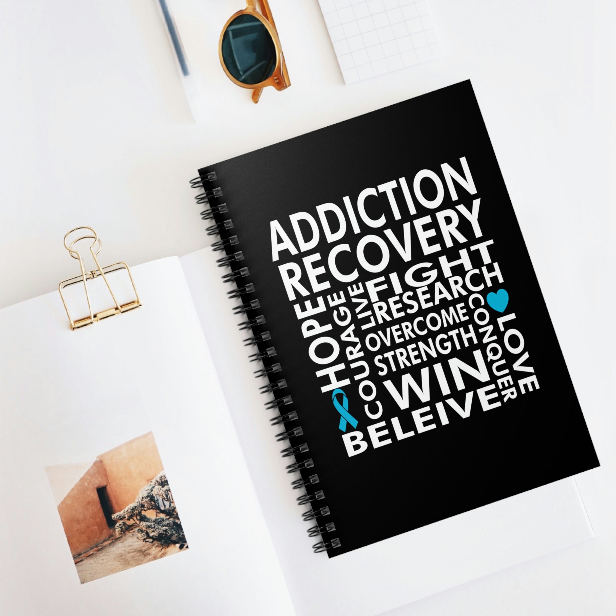 Addiction Recovery - Spiral Notebook - Ruled Line