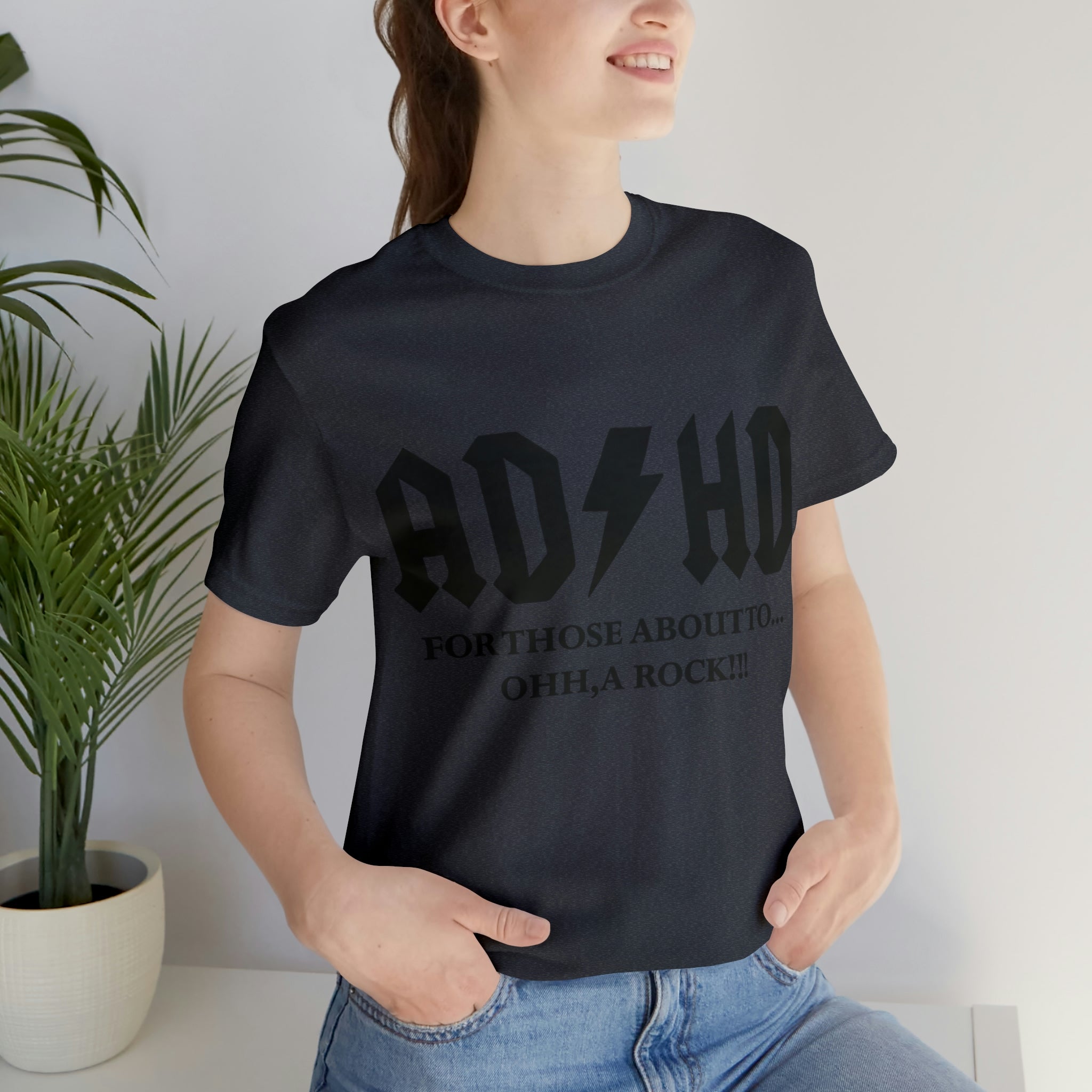 ADHD Look A Rock - Unisex Jersey Short Sleeve Tee