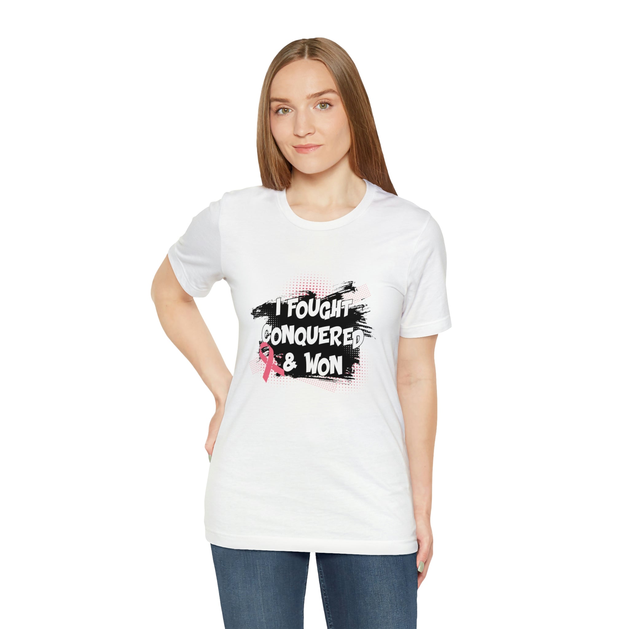 I Fought Conquered & Won - Unisex Jersey Short Sleeve Tee