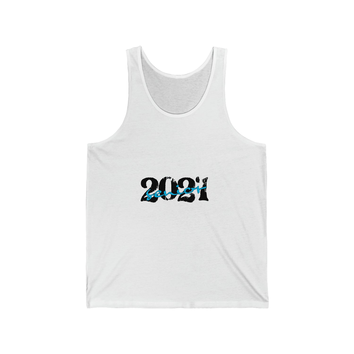 Senior With Class Year Customizable - Unisex Jersey Tank Top