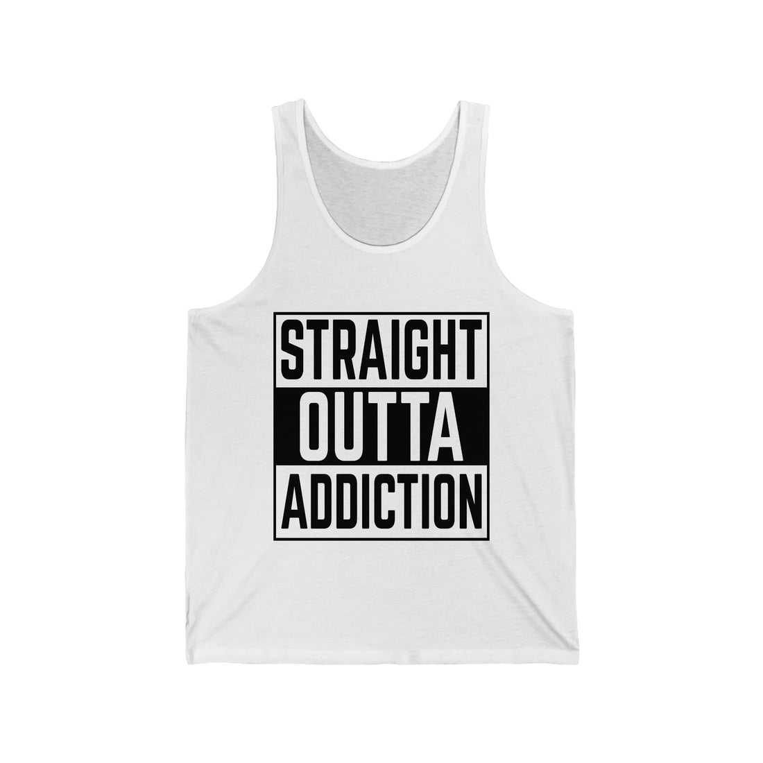 Straight Outta Addiction - Unisex Jersey Tank Top