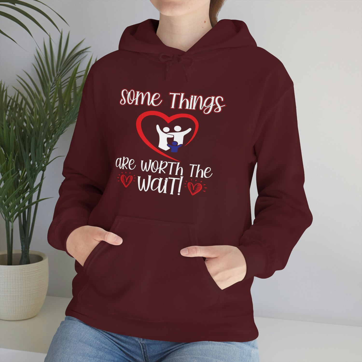 Some Things Are Worth The Wait - Unisex Heavy Blend™ Hooded Sweatshirt