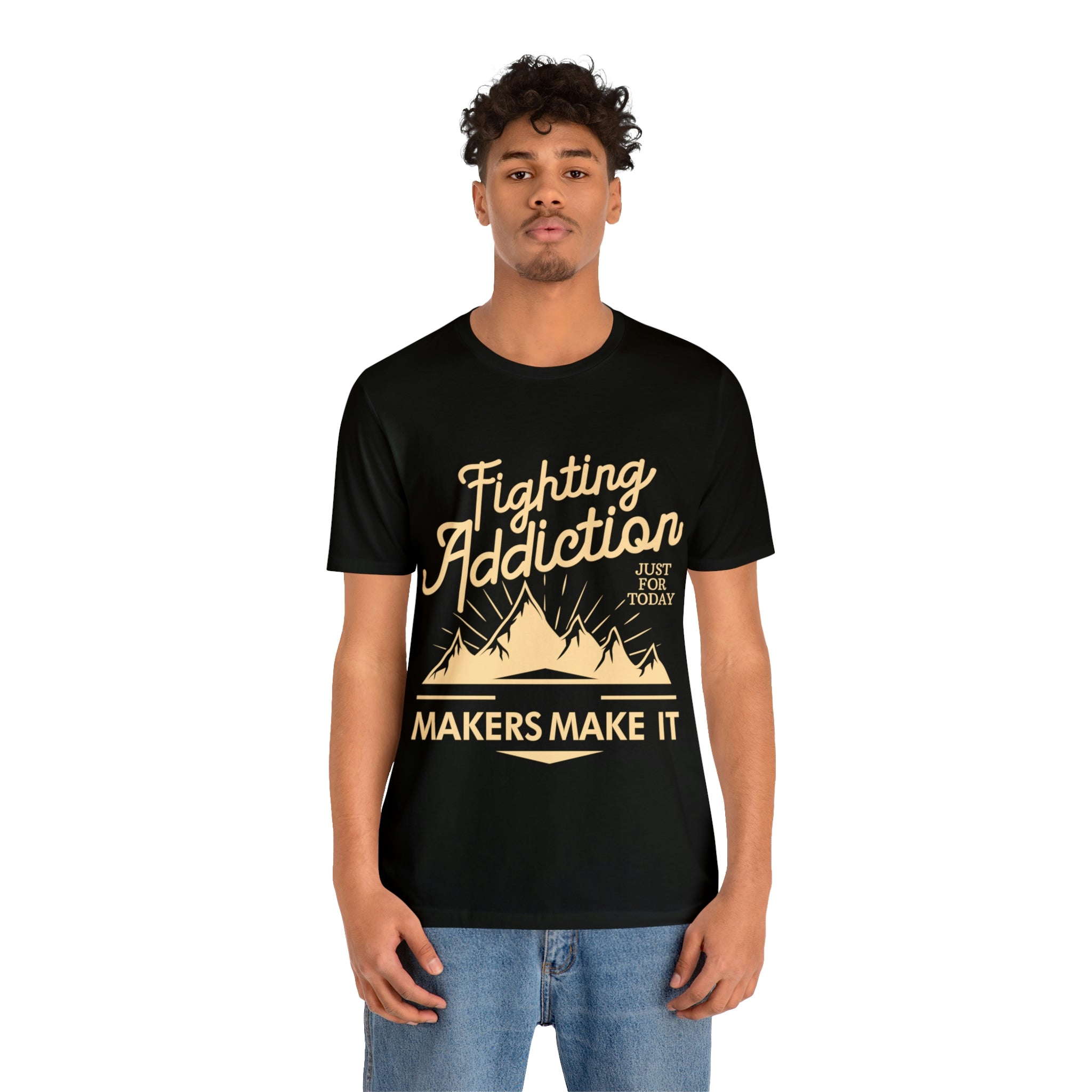 Fighting Addiction - Unisex Jersey Short Sleeve Tee