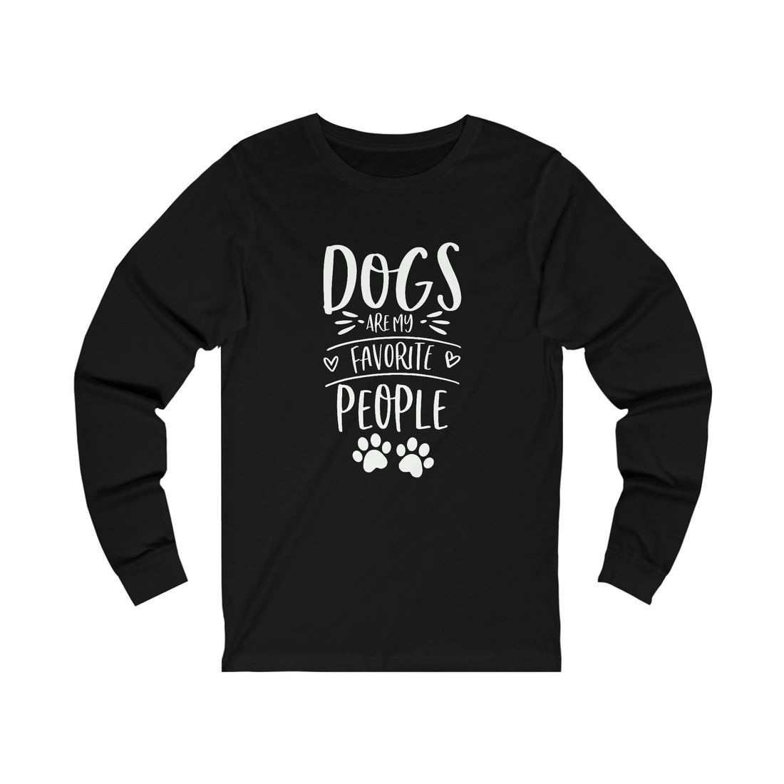 Dogs Are My Favorite People - Unisex Jersey Long Sleeve Tee