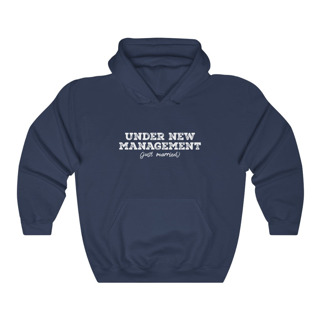 Under New Management (Just Married) - Unisex Heavy Blend™ Hooded Sweatshirt