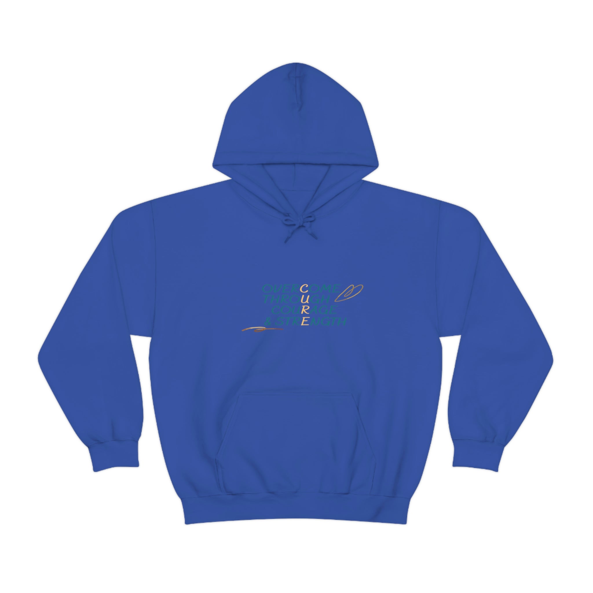 Overcome Through Courage and Strength - Unisex Heavy Blend™ Hooded Sweatshirt