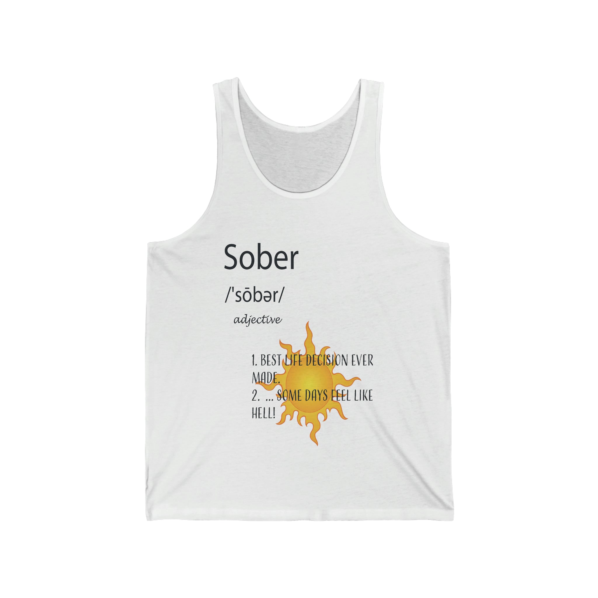 Sober - Unisex Jersey Tank Top