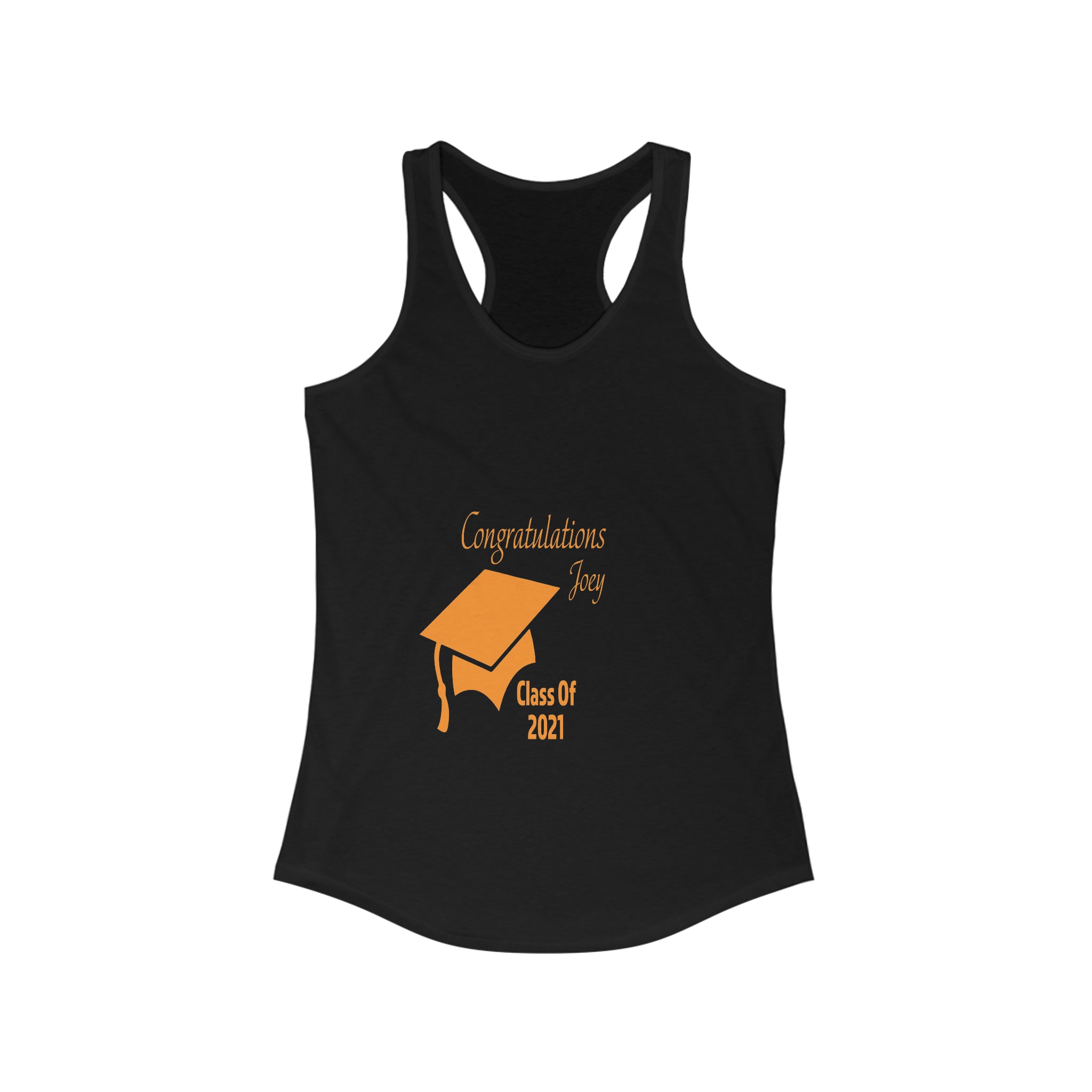 Congratulations With Year & Name Customizable - Racerback Tank Top