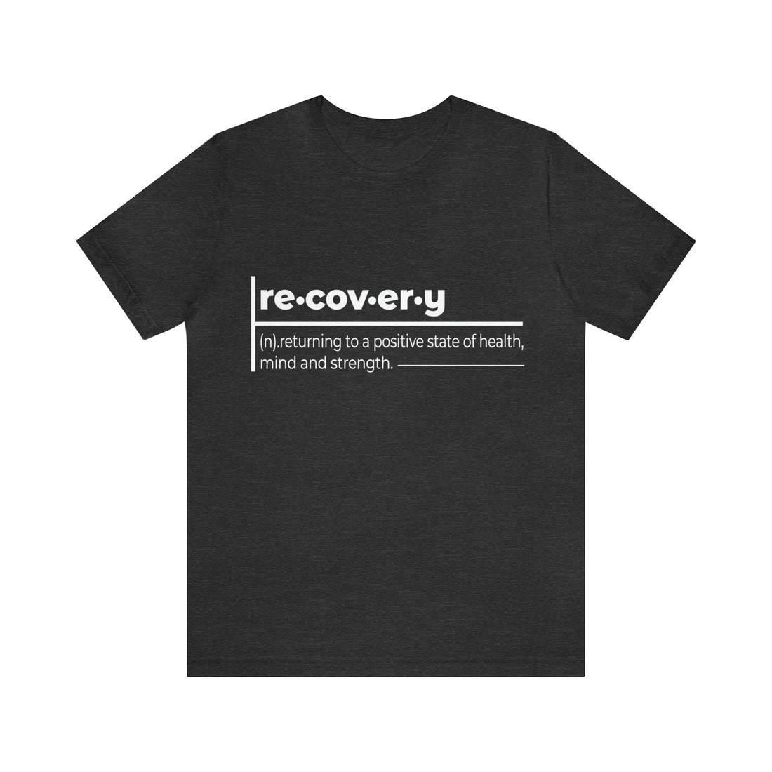 Recovery Definition - Unisex Jersey Short Sleeve Tee